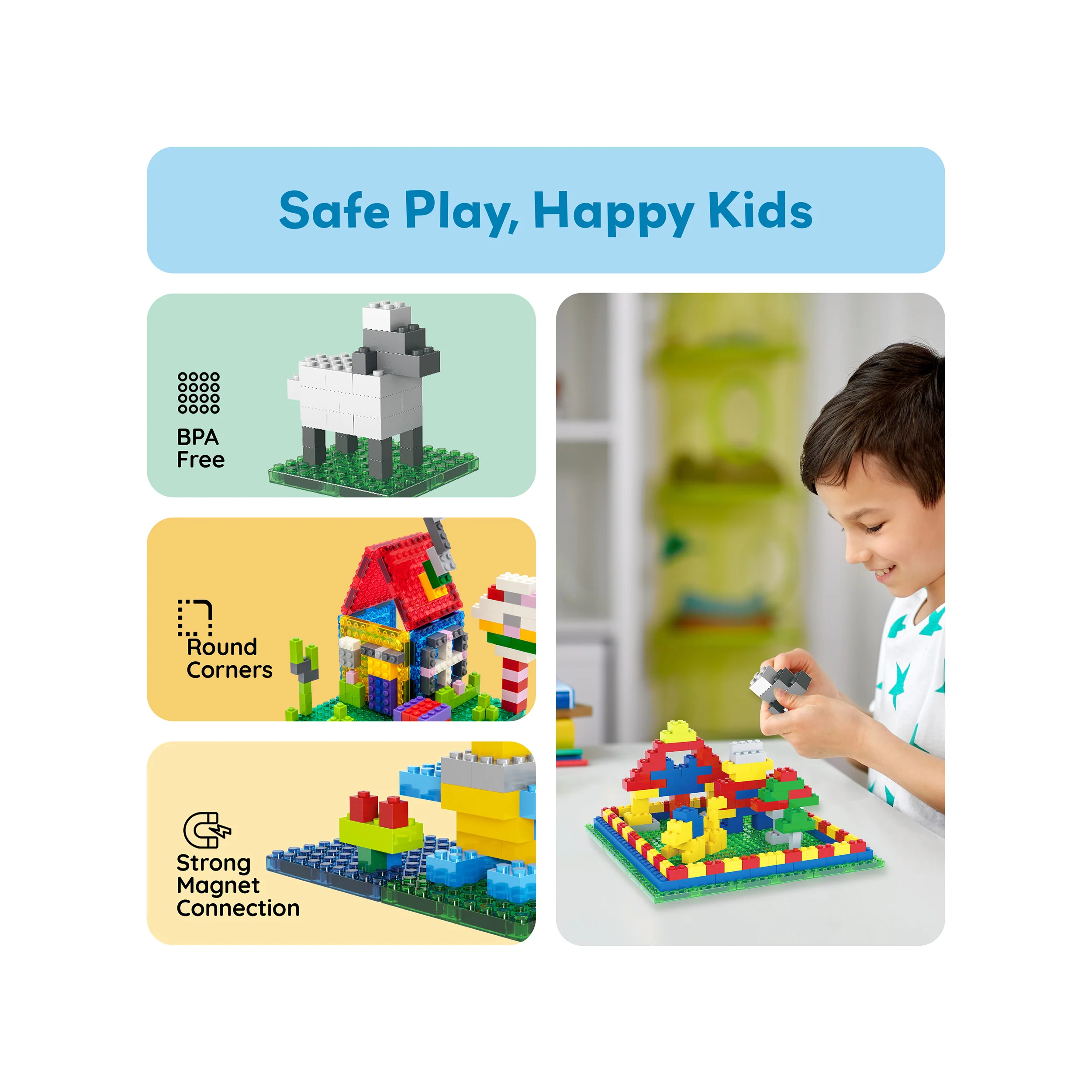 PicassoTiles Magnetic Tile Brick Block Combo Set - Image 5