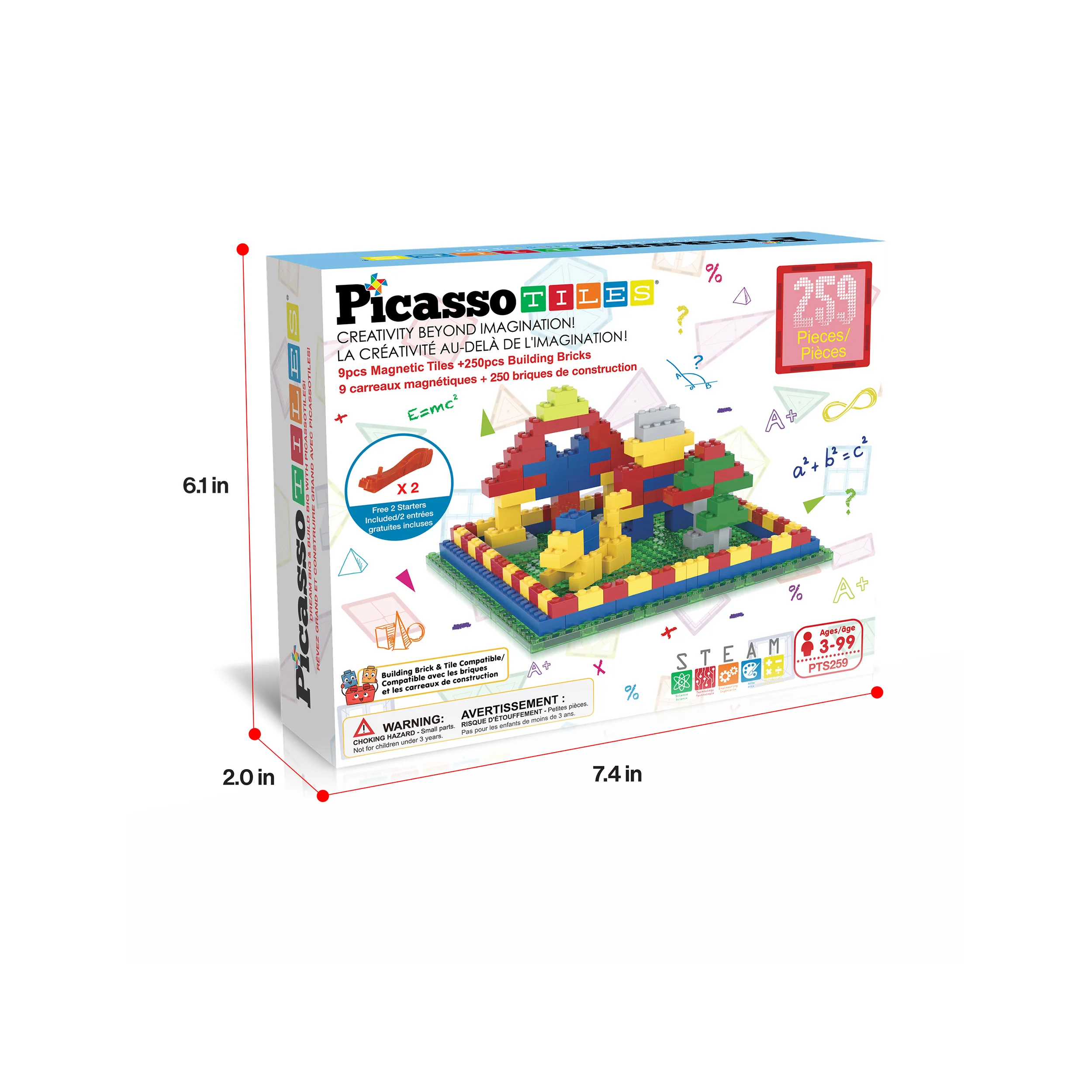 PicassoTiles Magnetic Tile Brick Block Combo Set - Image 9