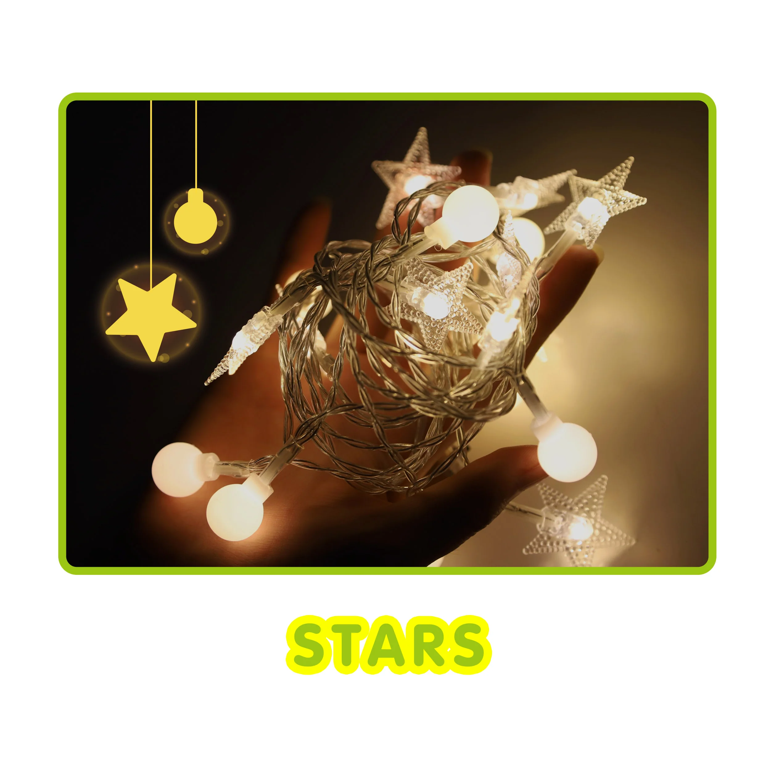 PicassoTiles 3 Piece LED String Lights - Image 3