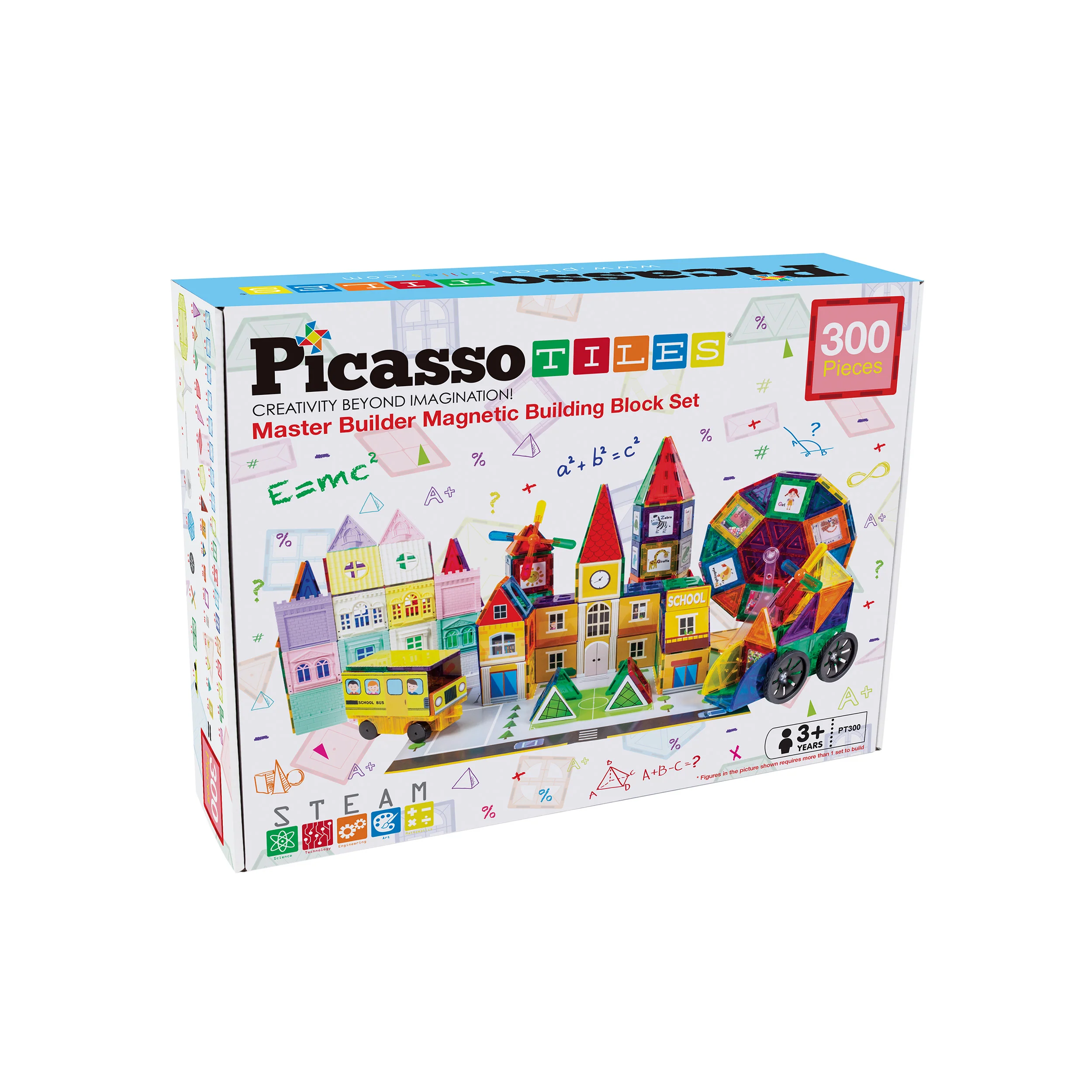 PicassoTiles 3-in-1 School, Hospital, and Police Station Magnetic Tile Building Set - Image 8