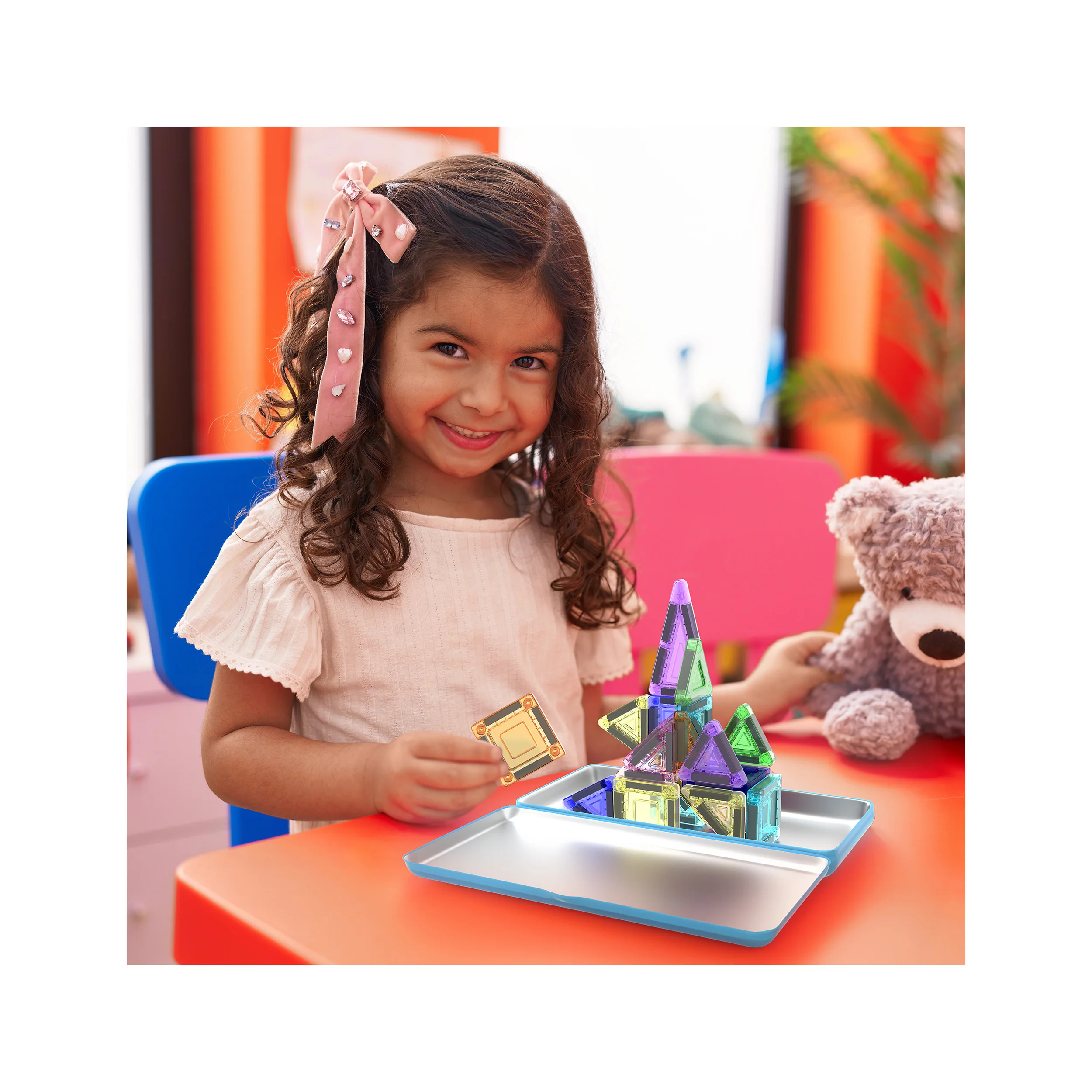 PicassoTiles 30pc Nano Magnetic Building Tiles Construction Set - Image 2