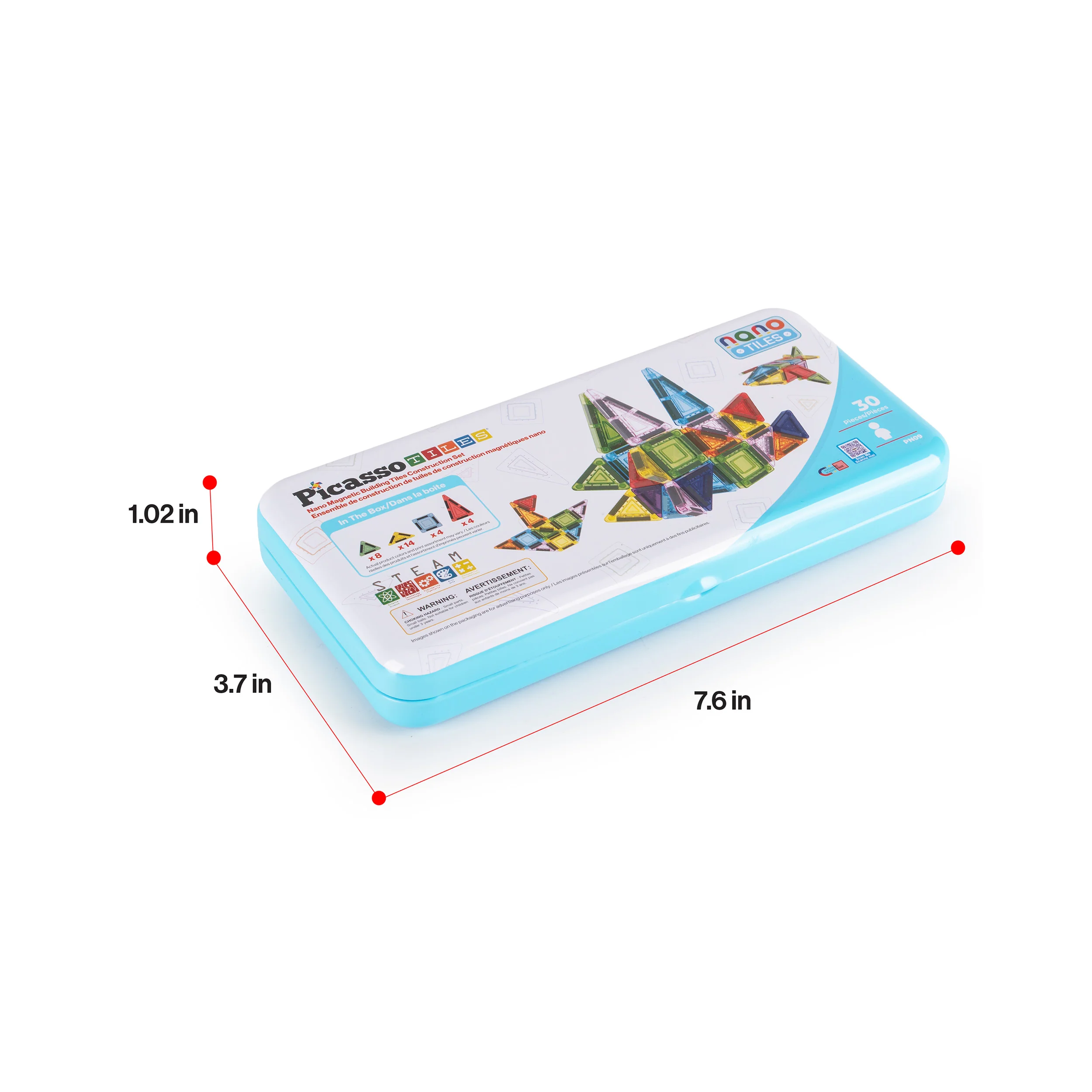 PicassoTiles 30pc Nano Magnetic Building Tiles Construction Set - Image 9