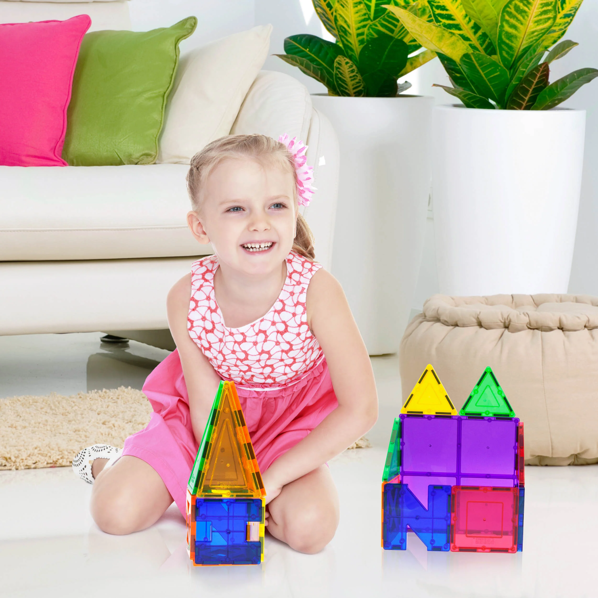 PicassoTiles Educational Letter Play Magnet Building Tiles - Image 2