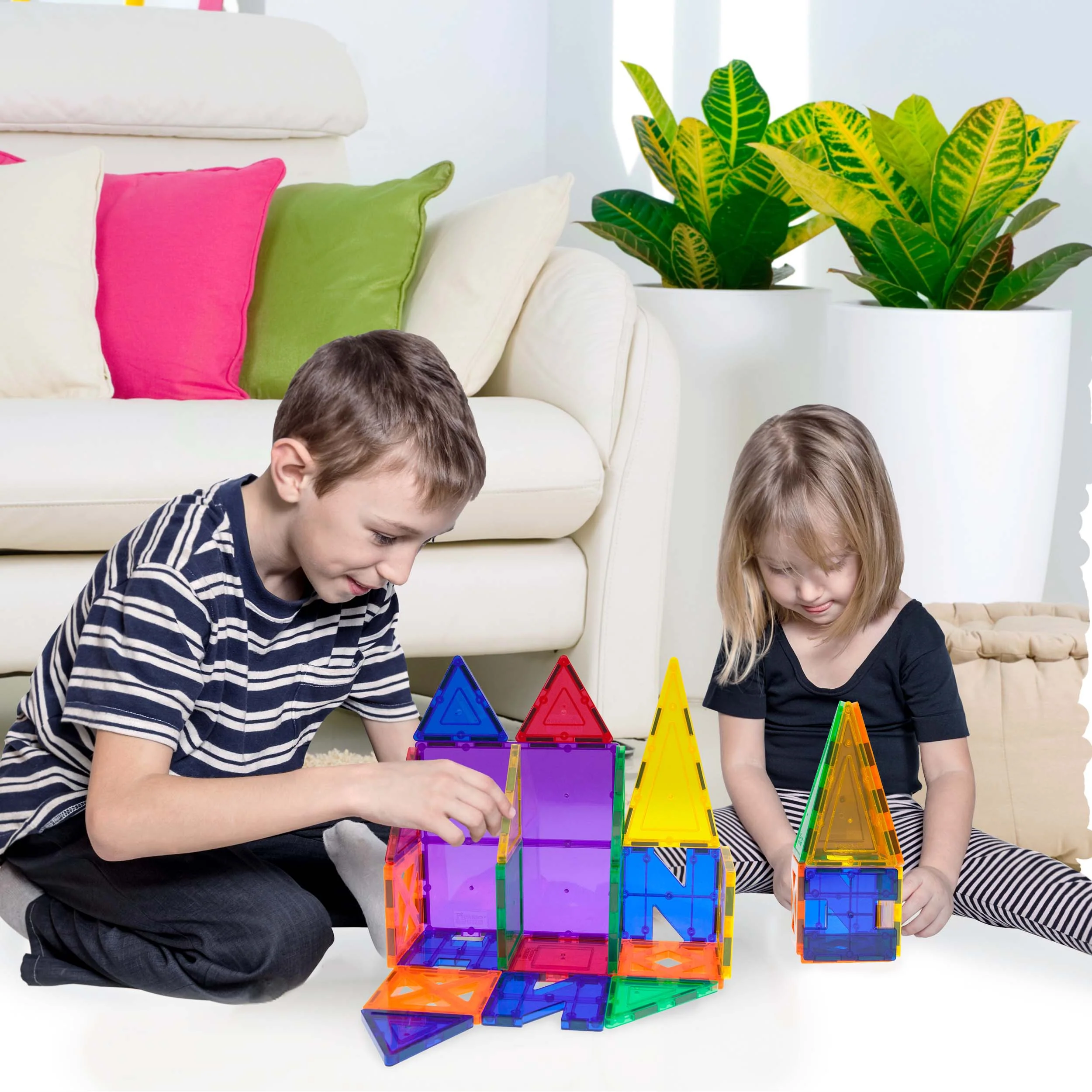 PicassoTiles Educational Letter Play Magnet Building Tiles - Image 3