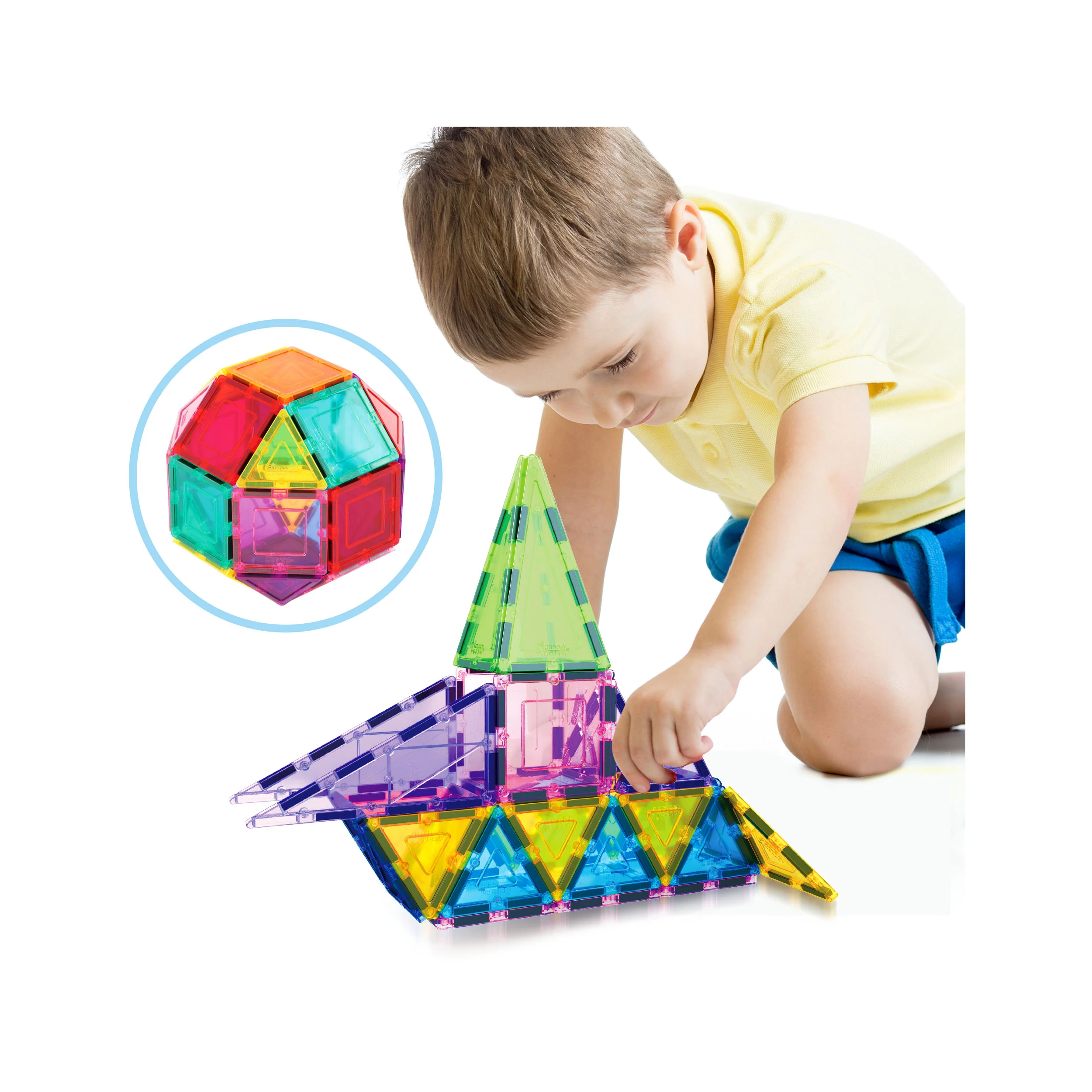 PicassoTiles 36pc Magnetic Tile Starter Building Set (36 Pieces) - Image 6