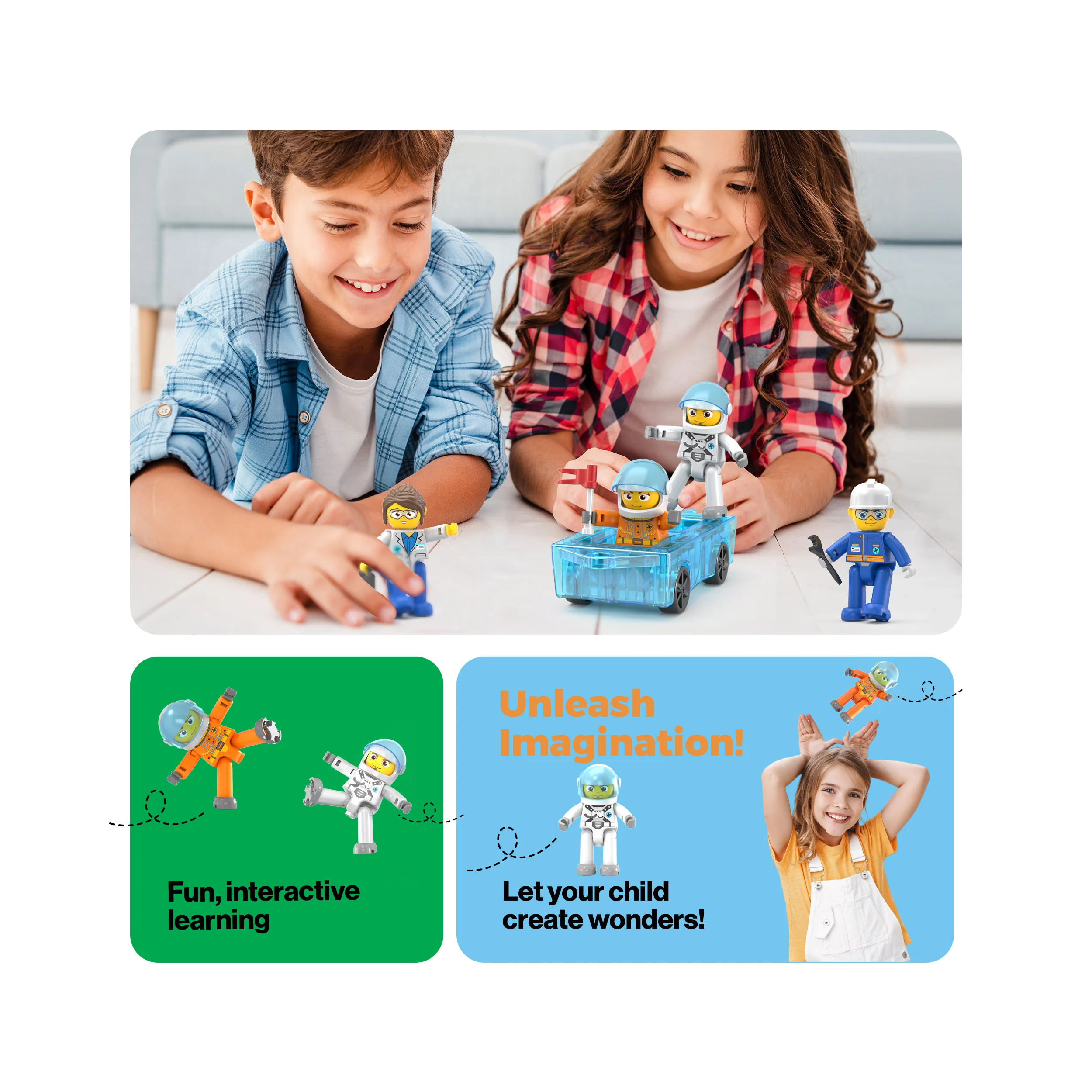 PicassoTiles 4 Piece Career Character Figure Set - Image 5