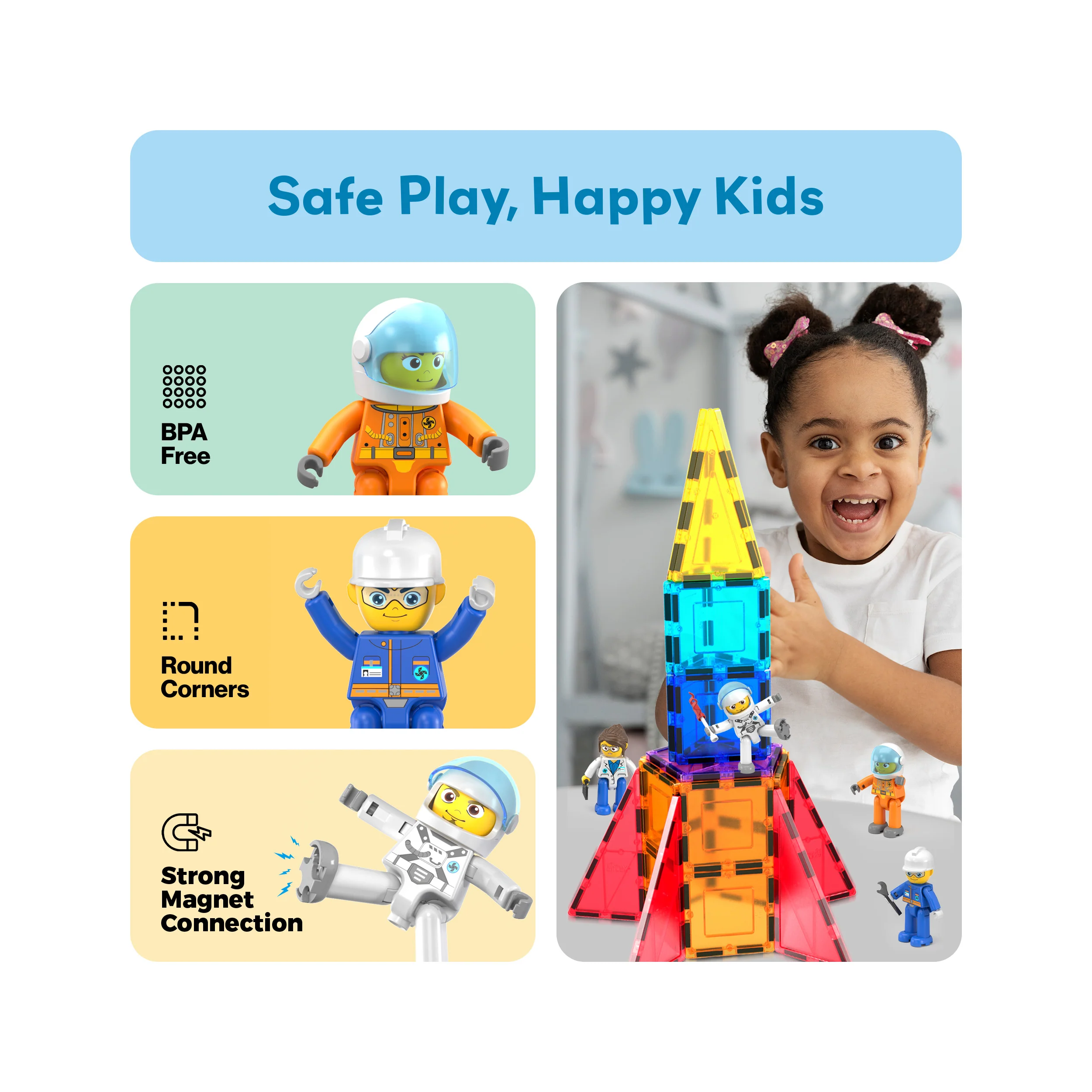PicassoTiles 4 Piece Career Character Figure Set - Image 6