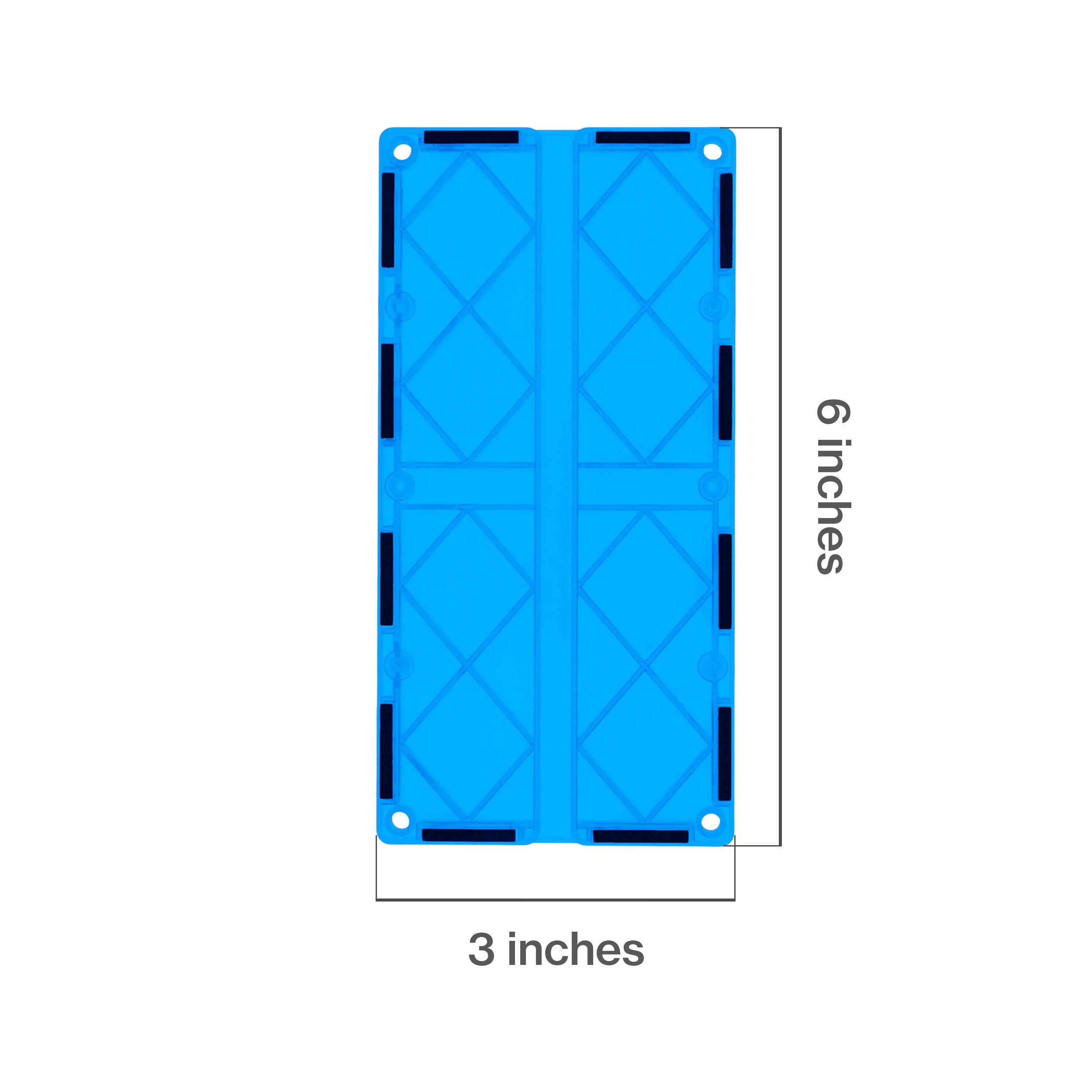 Magnetic Tile Race Track Tiles Long Light Blue Set 4Pcs - Image 2