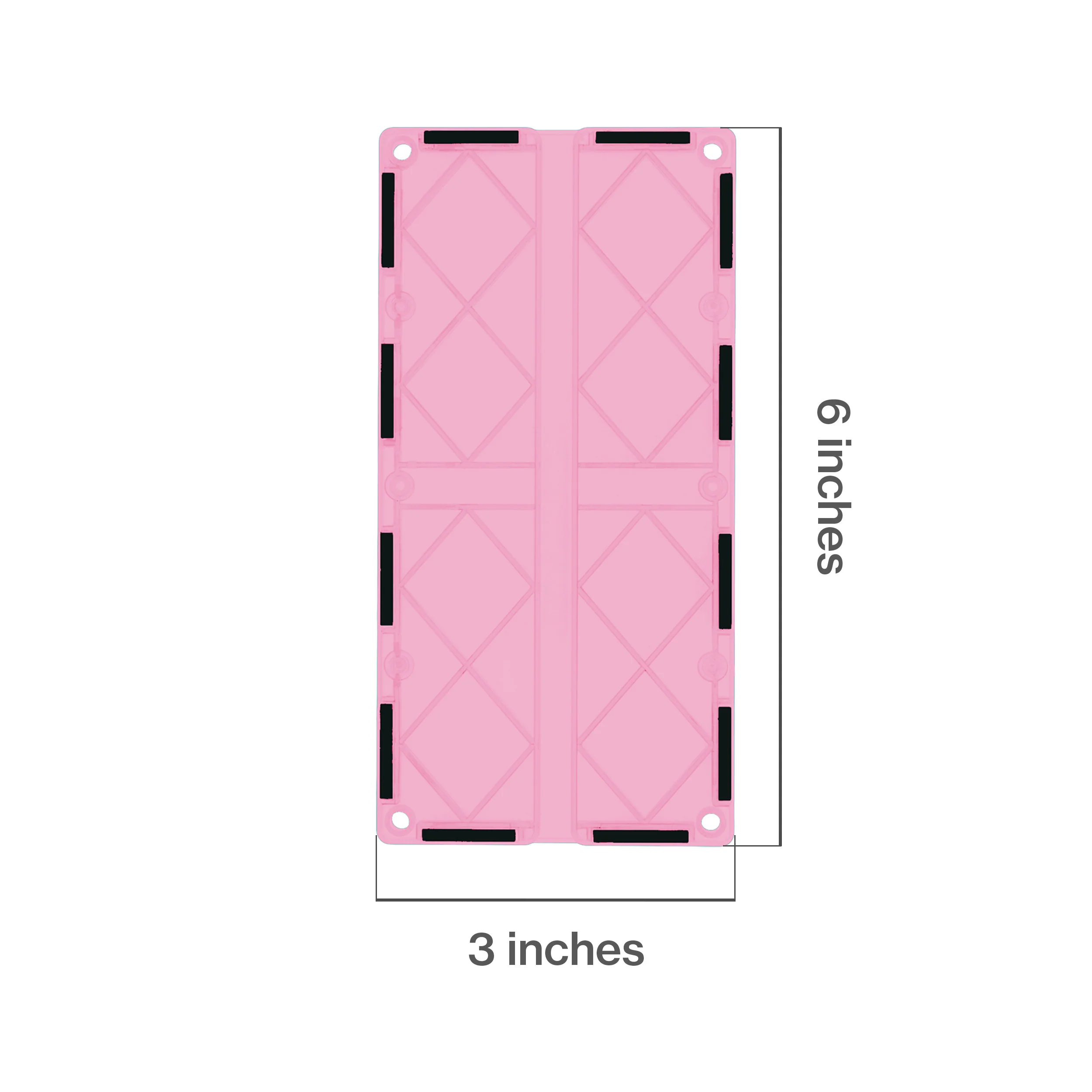 PicassoTiles 4 Piece Pink Race Car Track Long Magnetic Tiles - Image 2