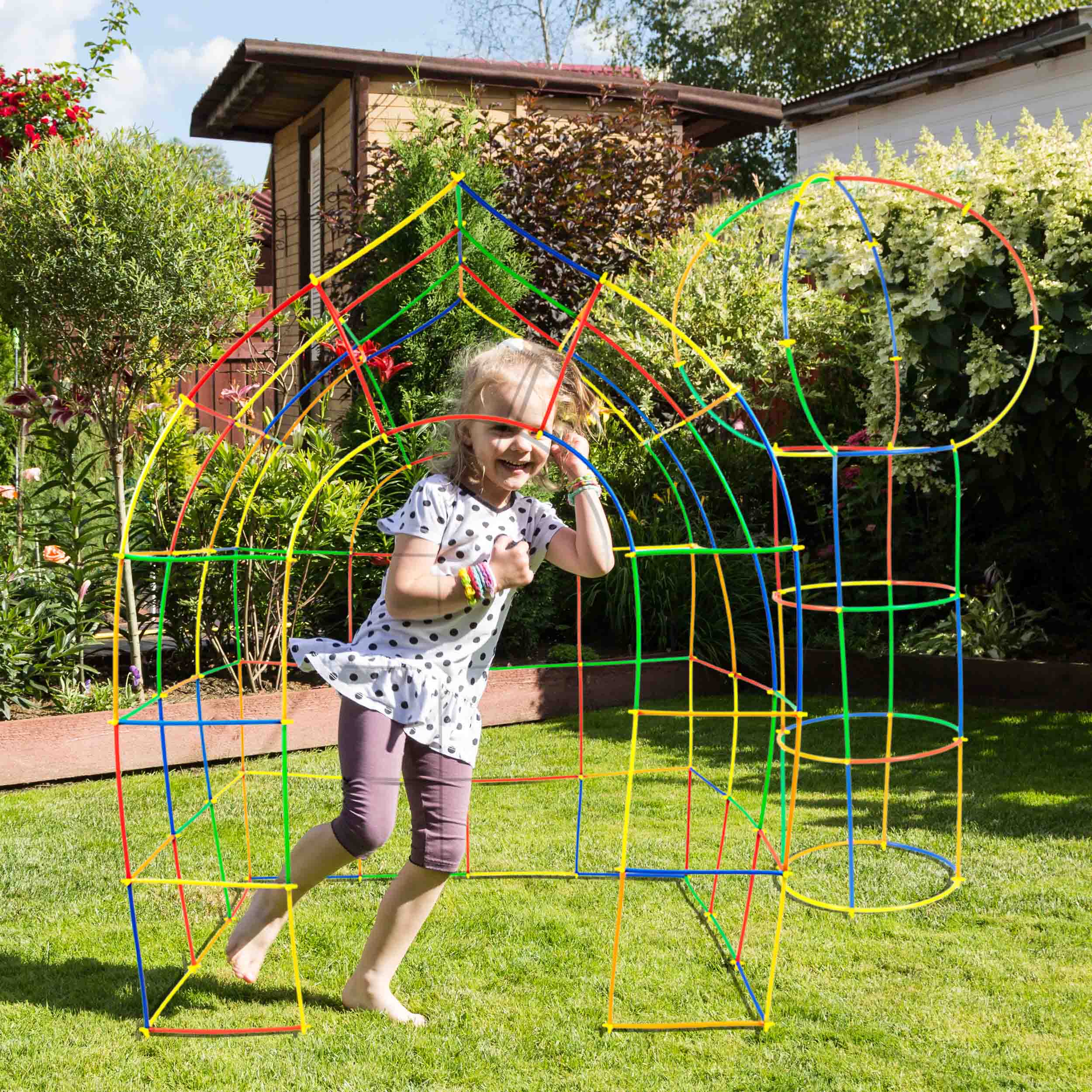 PicassoTiles 400pc Straw Building Set PTS400 - Image 3