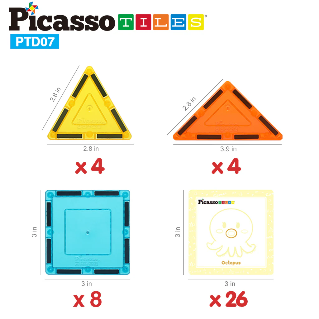 PicassoTiles Magnetic Tile Hidden Letter Game: Discover and Decode - Image 7