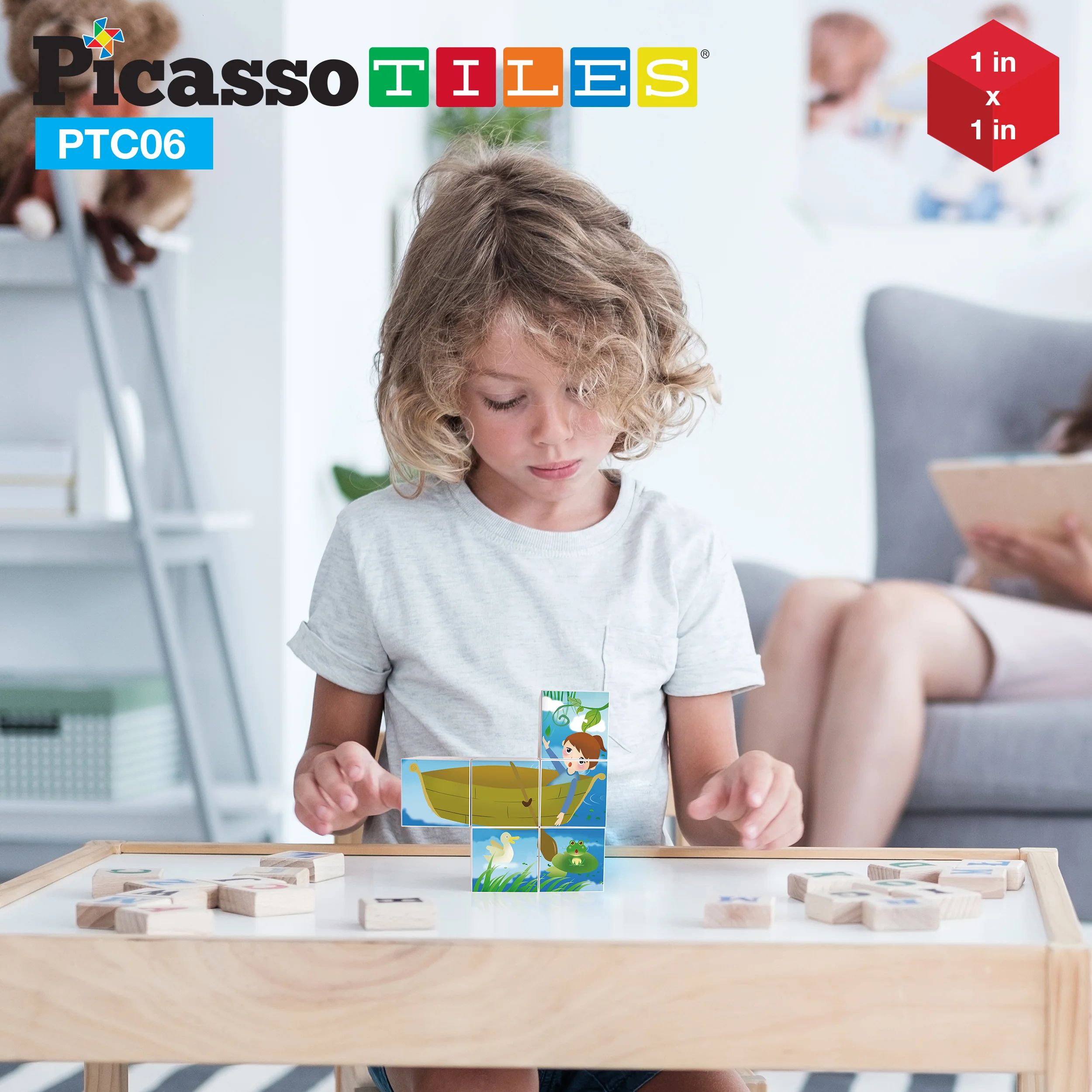 PicassoTiles 6 Piece Magnetic Magic Puzzle Cube Set - Image 9