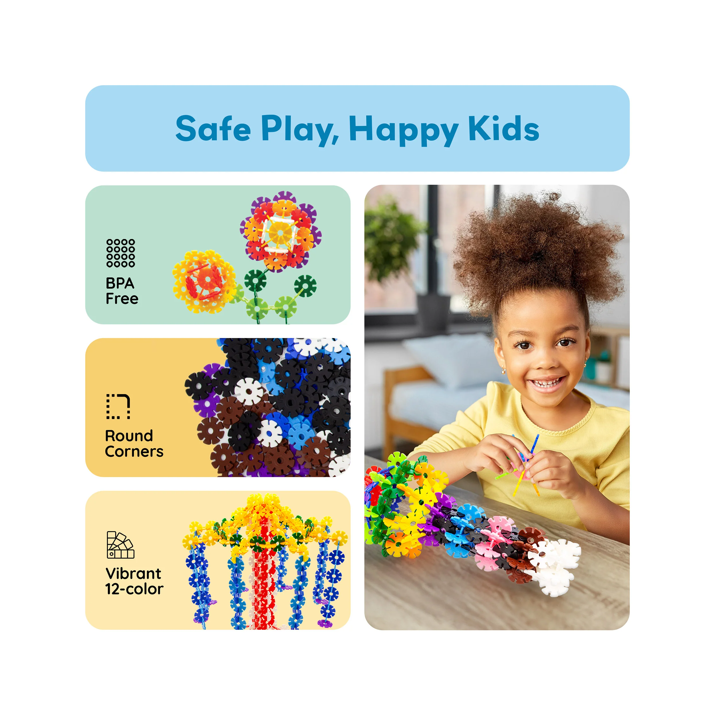 PicassoTiles 600pc Building Construction Toy Interlocking Chips - Image 6