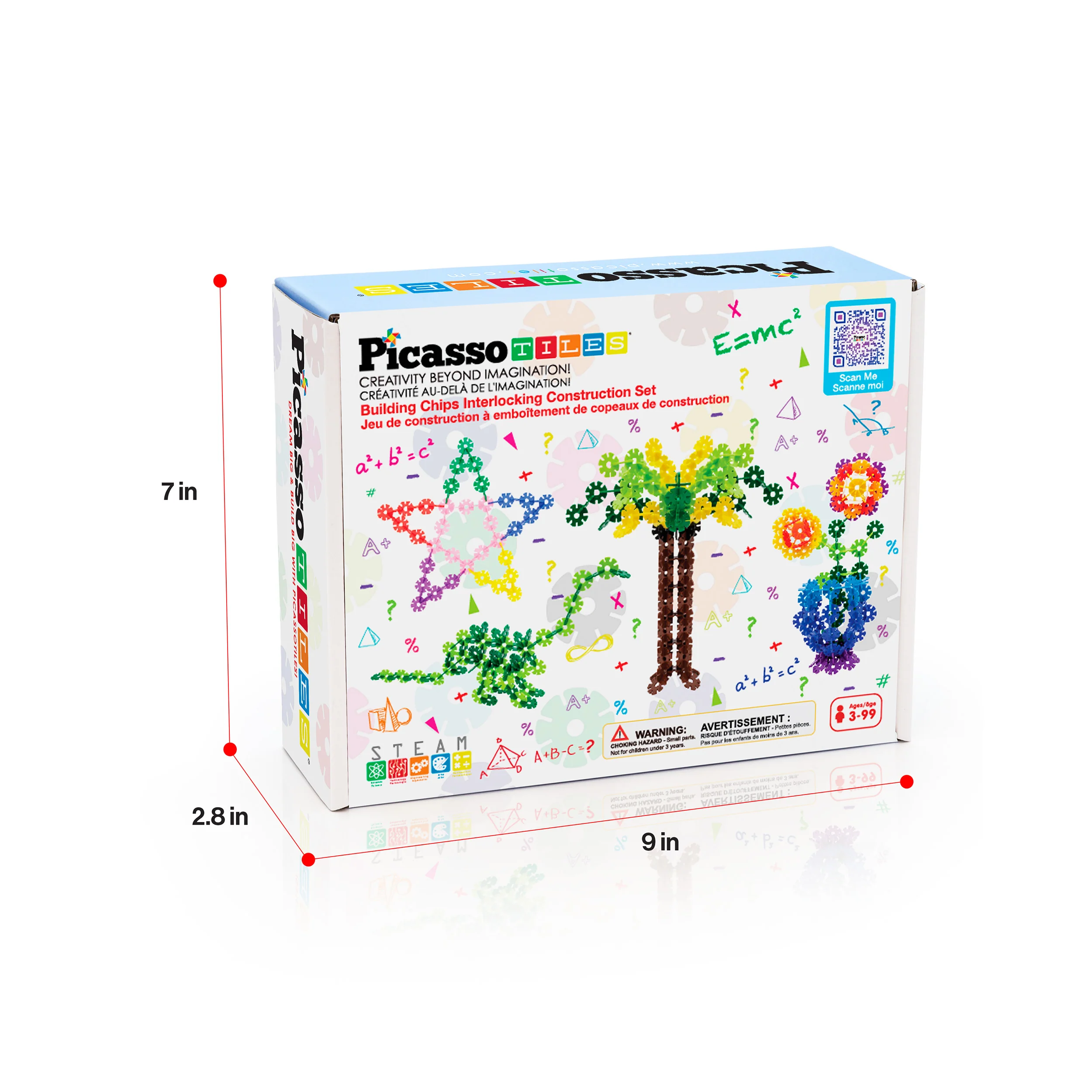 PicassoTiles 600pc Building Construction Toy Interlocking Chips - Image 9