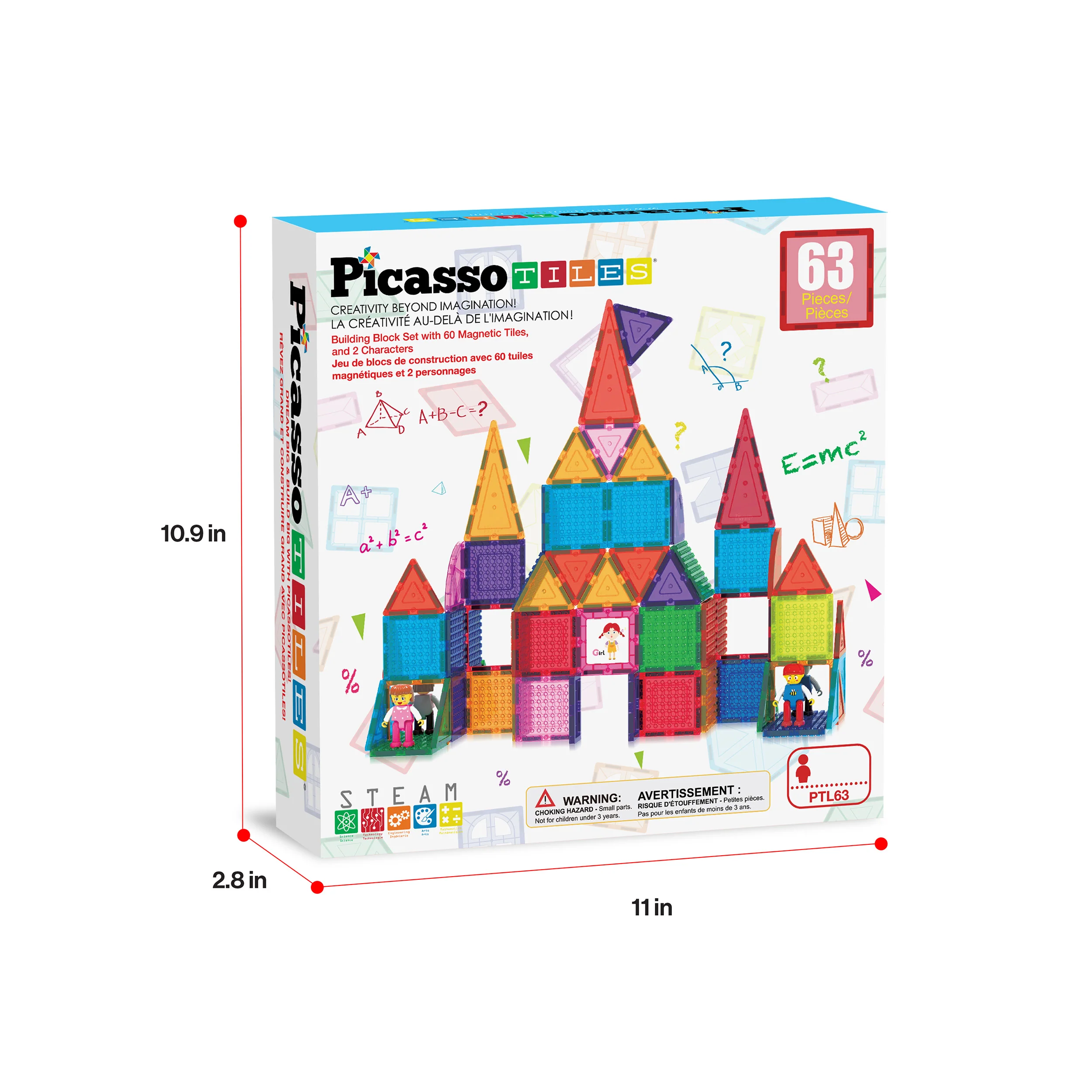 PicassoTiles Magnetic Tile Brick Block STEM Learning Set - Image 9