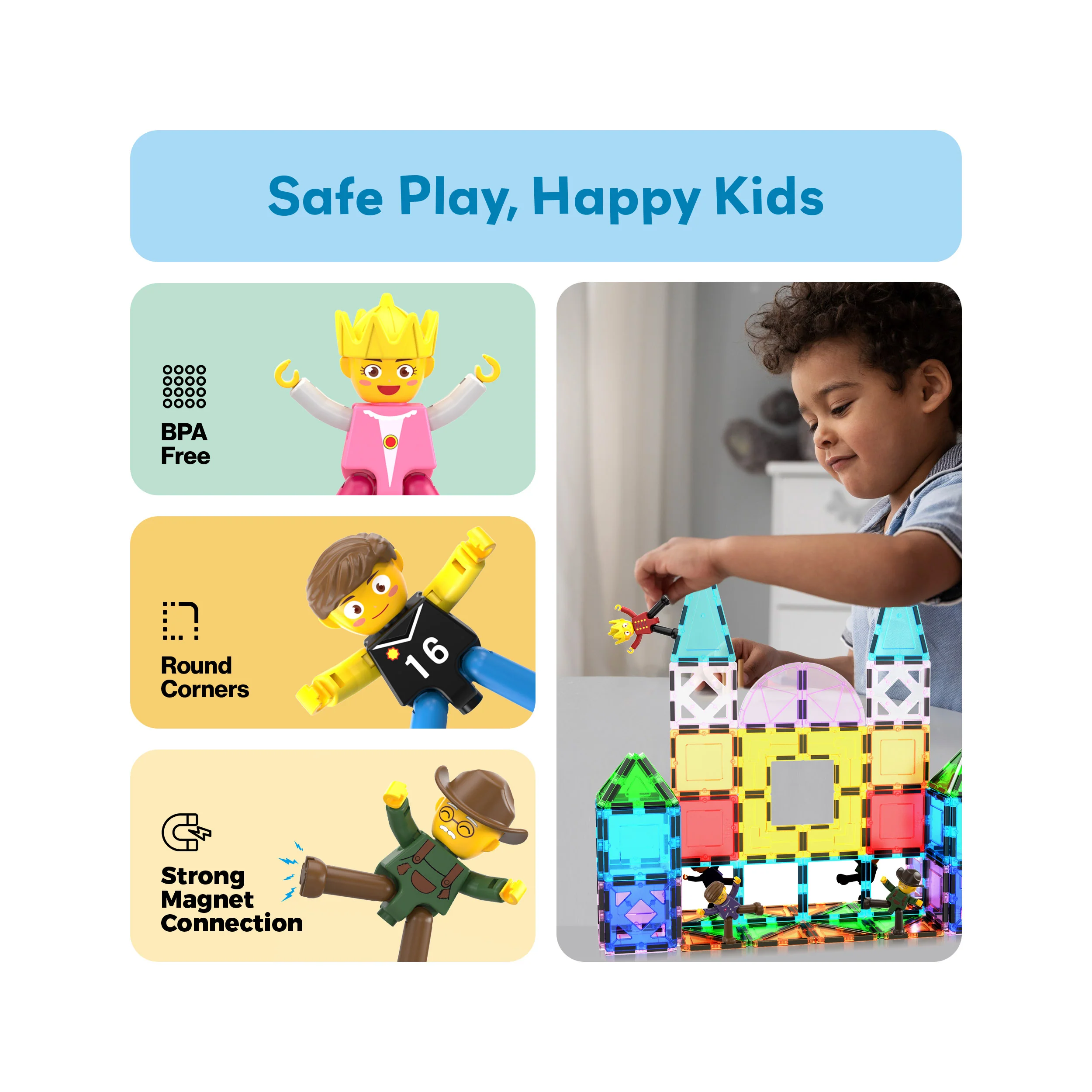 PicassoTiles 8pc Character Action Figure Multi Pack Set - Image 6