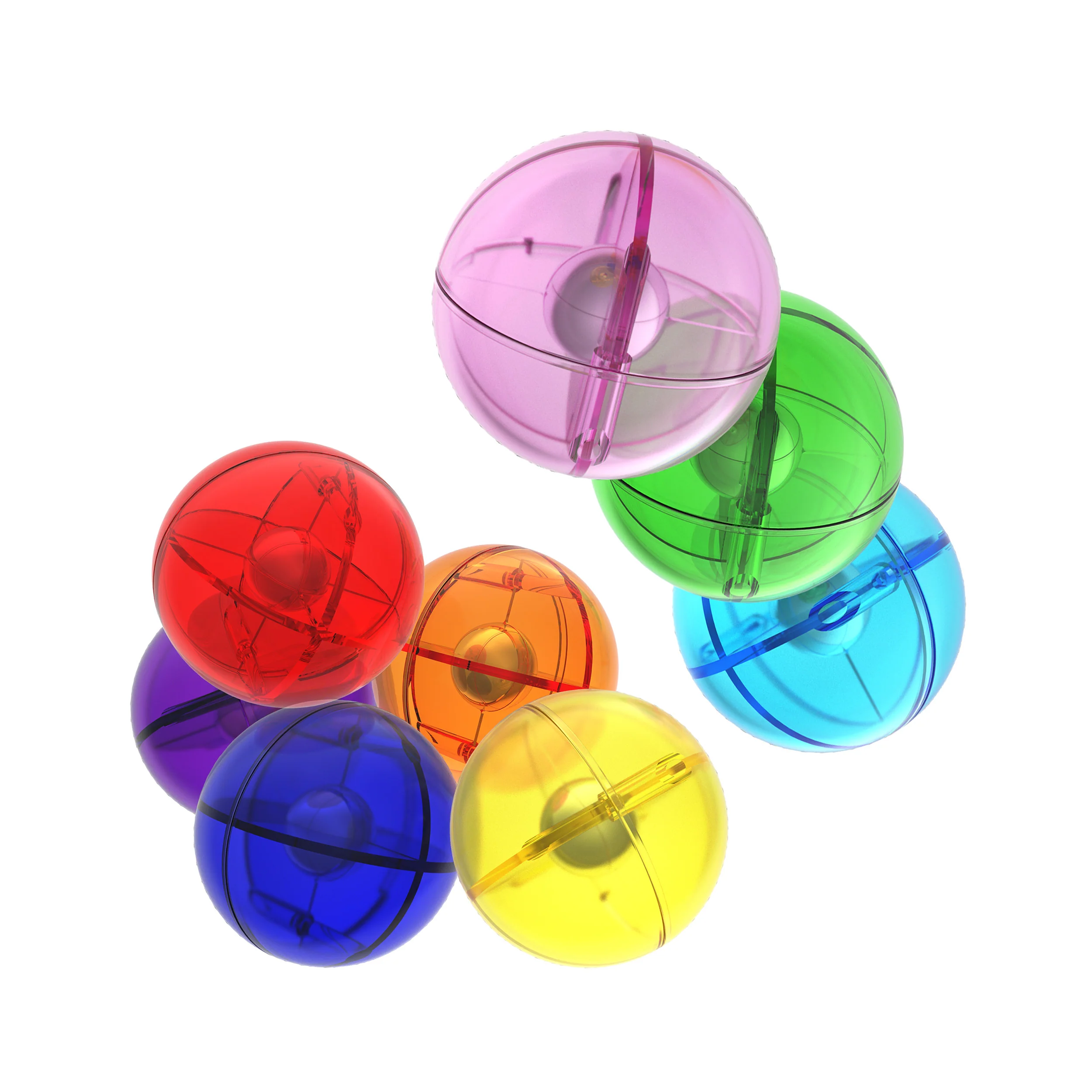 PicassoTiles Marbles for Marble Run Replacement Set (8 Pieces)