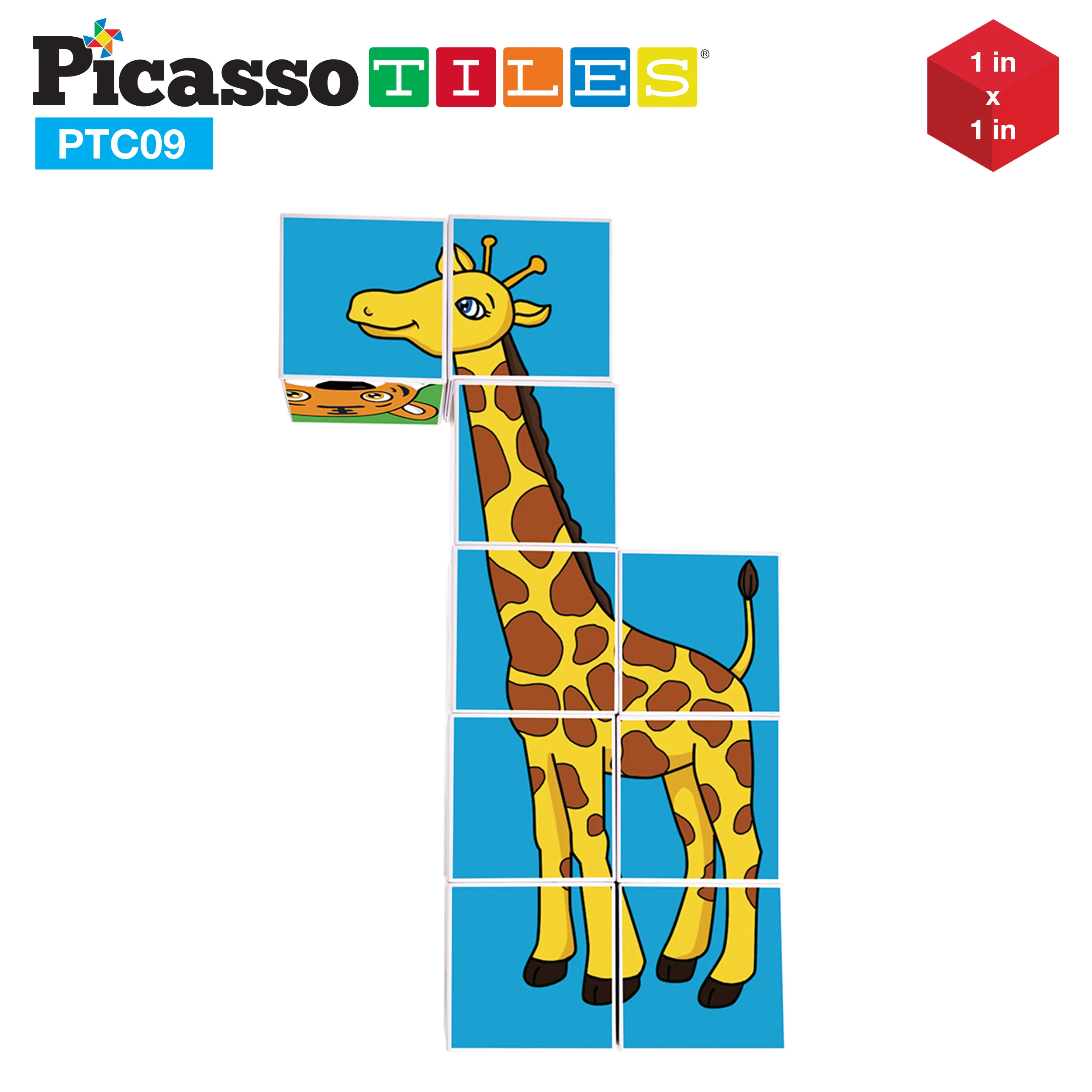 PicassoTiles 9 Piece Magnetic Magic Puzzle Cube Set - Image 3