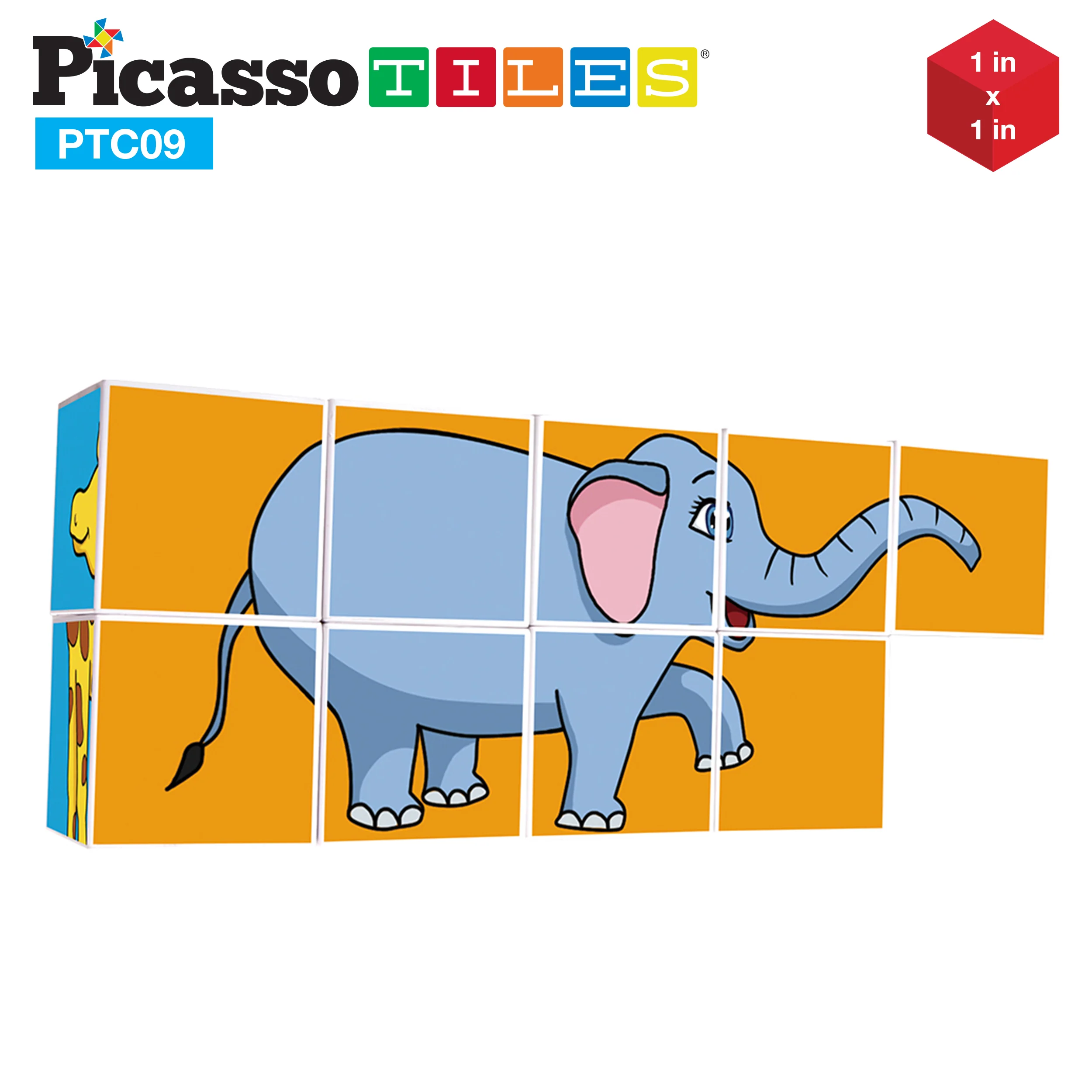 PicassoTiles 9 Piece Magnetic Magic Puzzle Cube Set - Image 4
