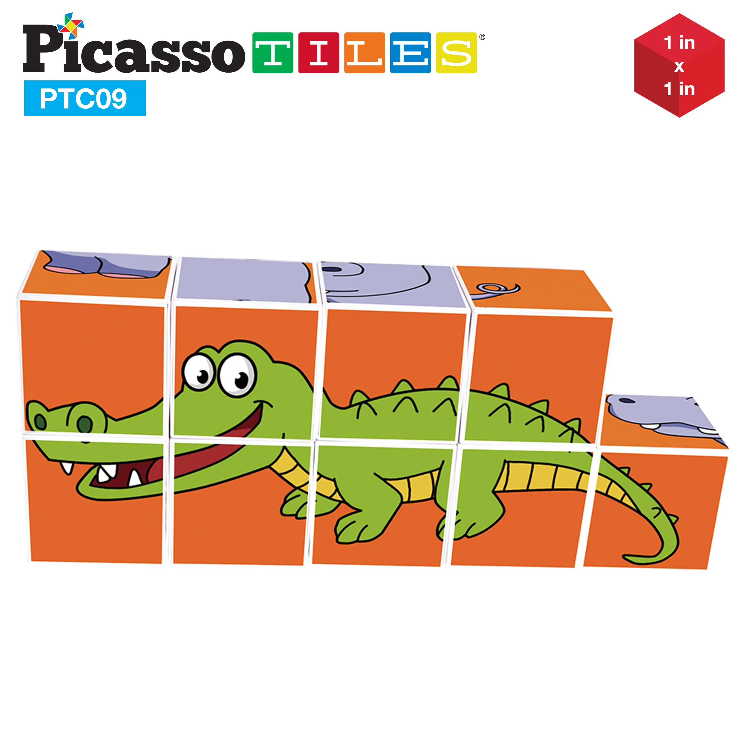PicassoTiles 9 Piece Magnetic Magic Puzzle Cube Set - Image 5
