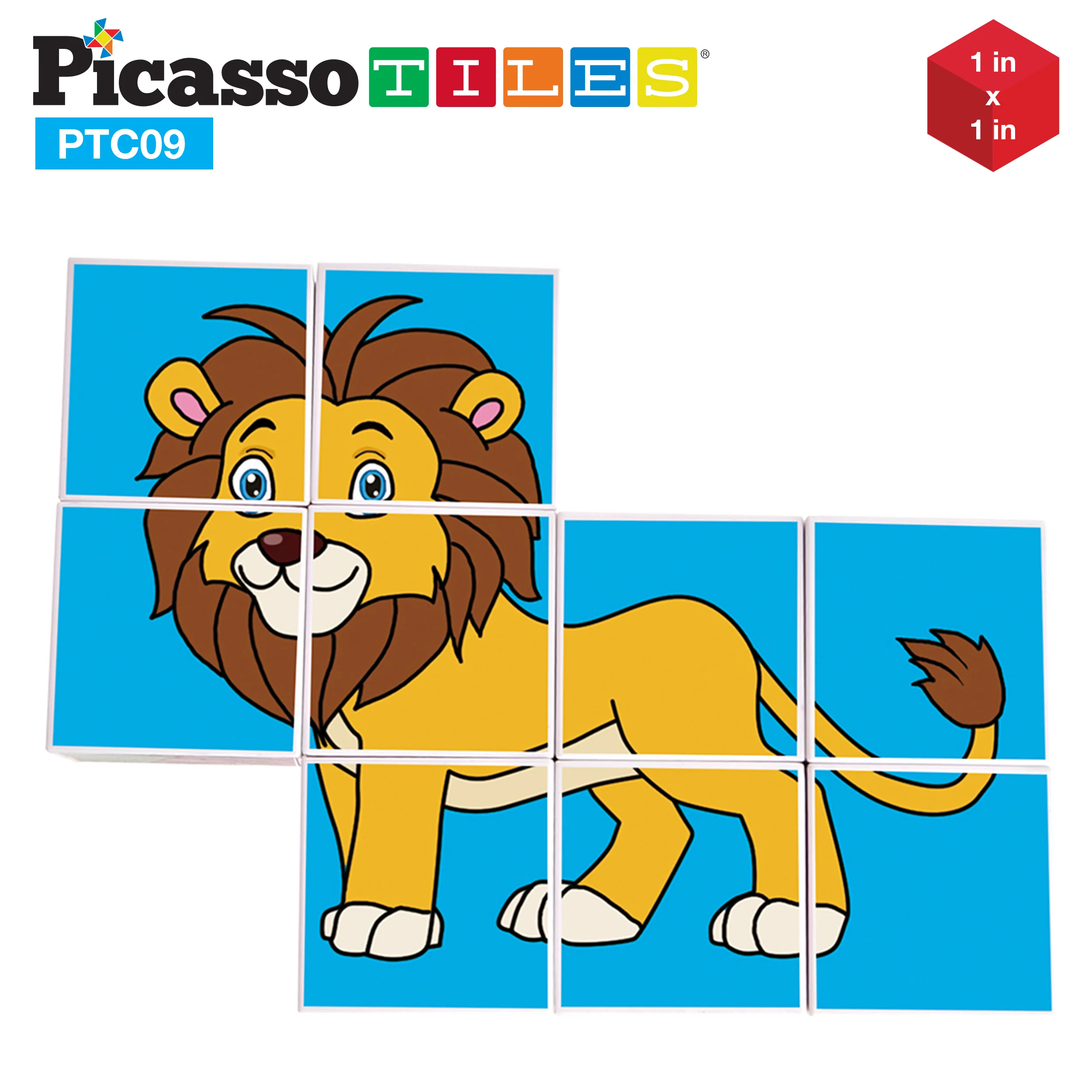 PicassoTiles 9 Piece Magnetic Magic Puzzle Cube Set - Image 7