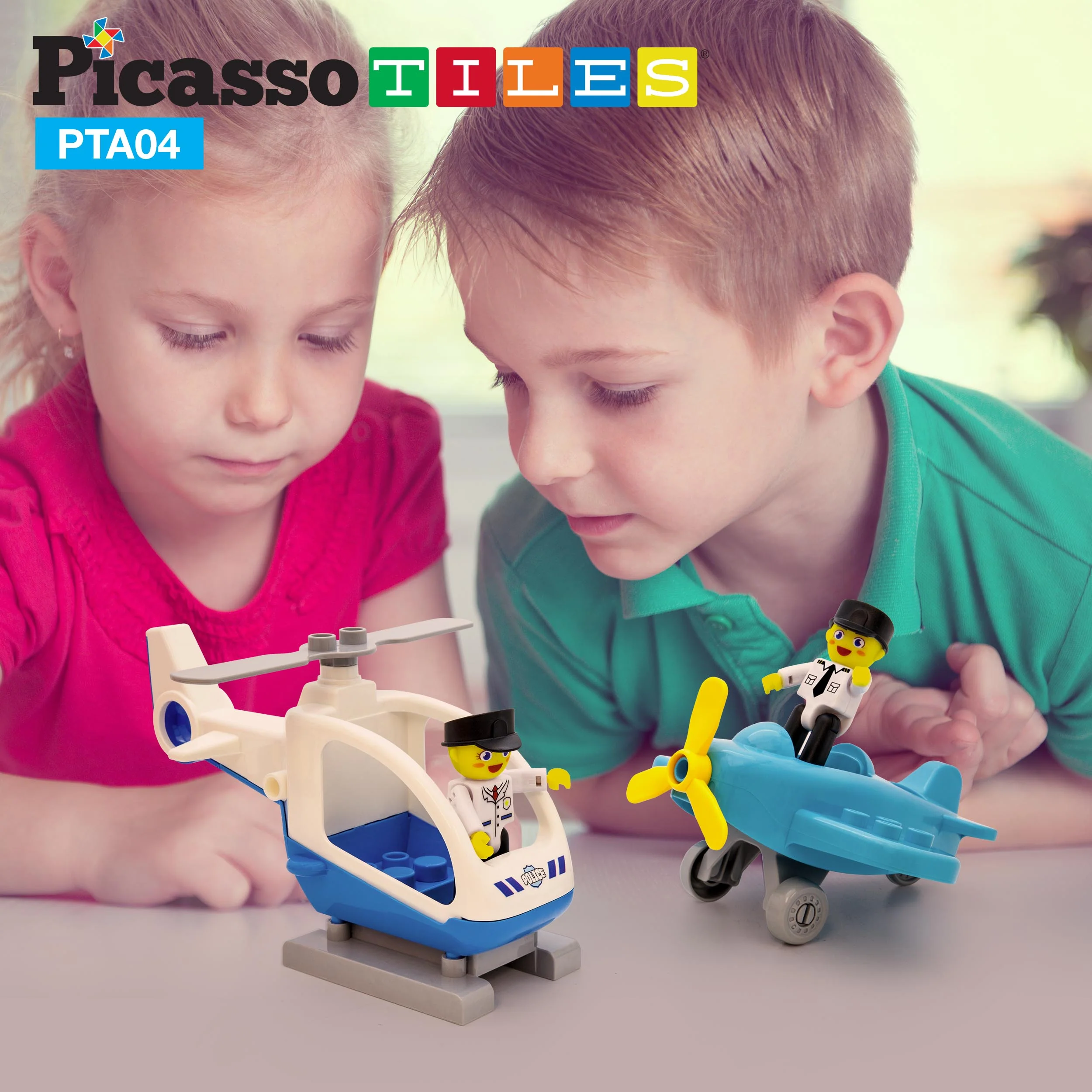 PicassoTiles Magnetic Airplane Character Figure Playset - Image 4