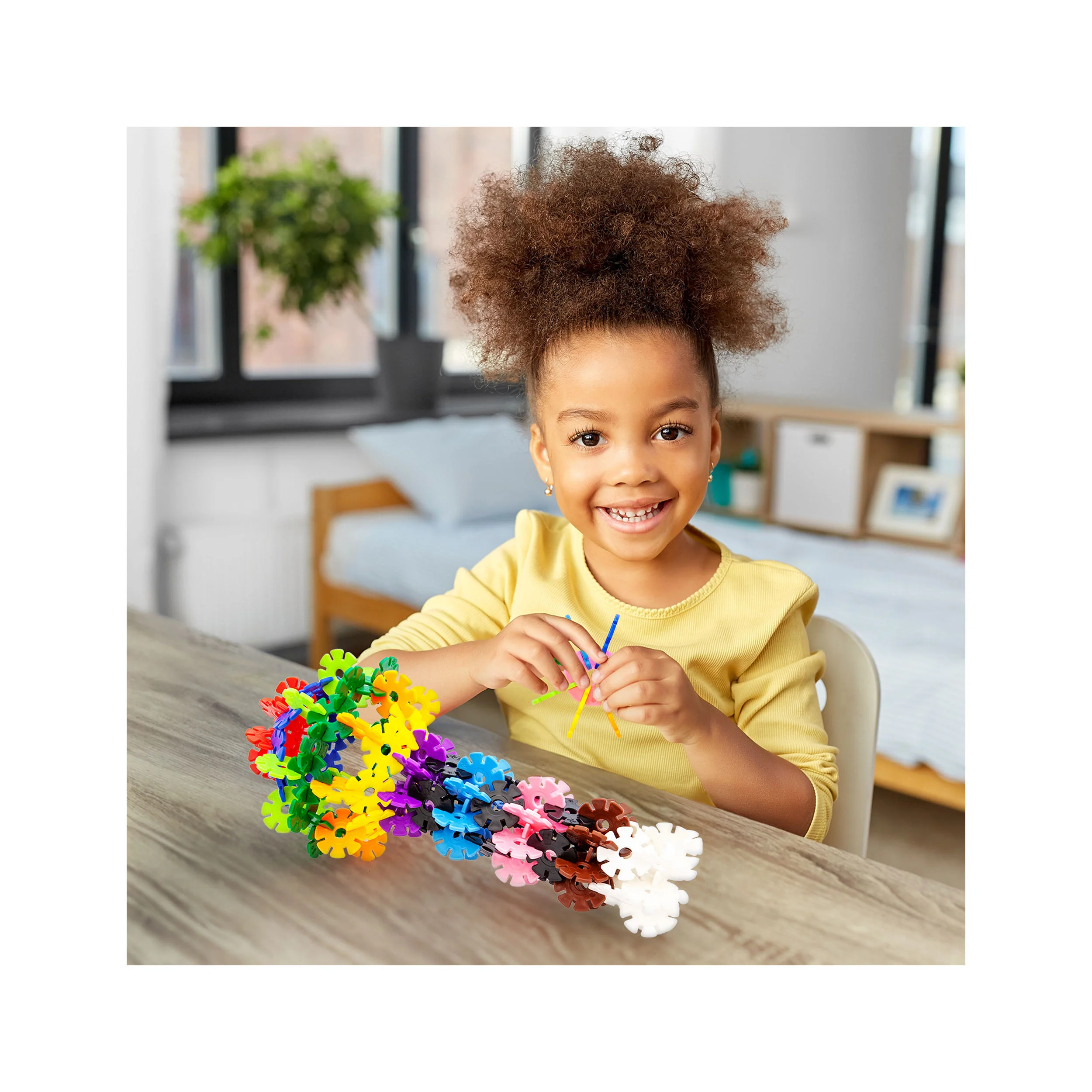 PicassoTiles Building Chip Interlocking Disc Construction Blocks in Color Green - Image 2