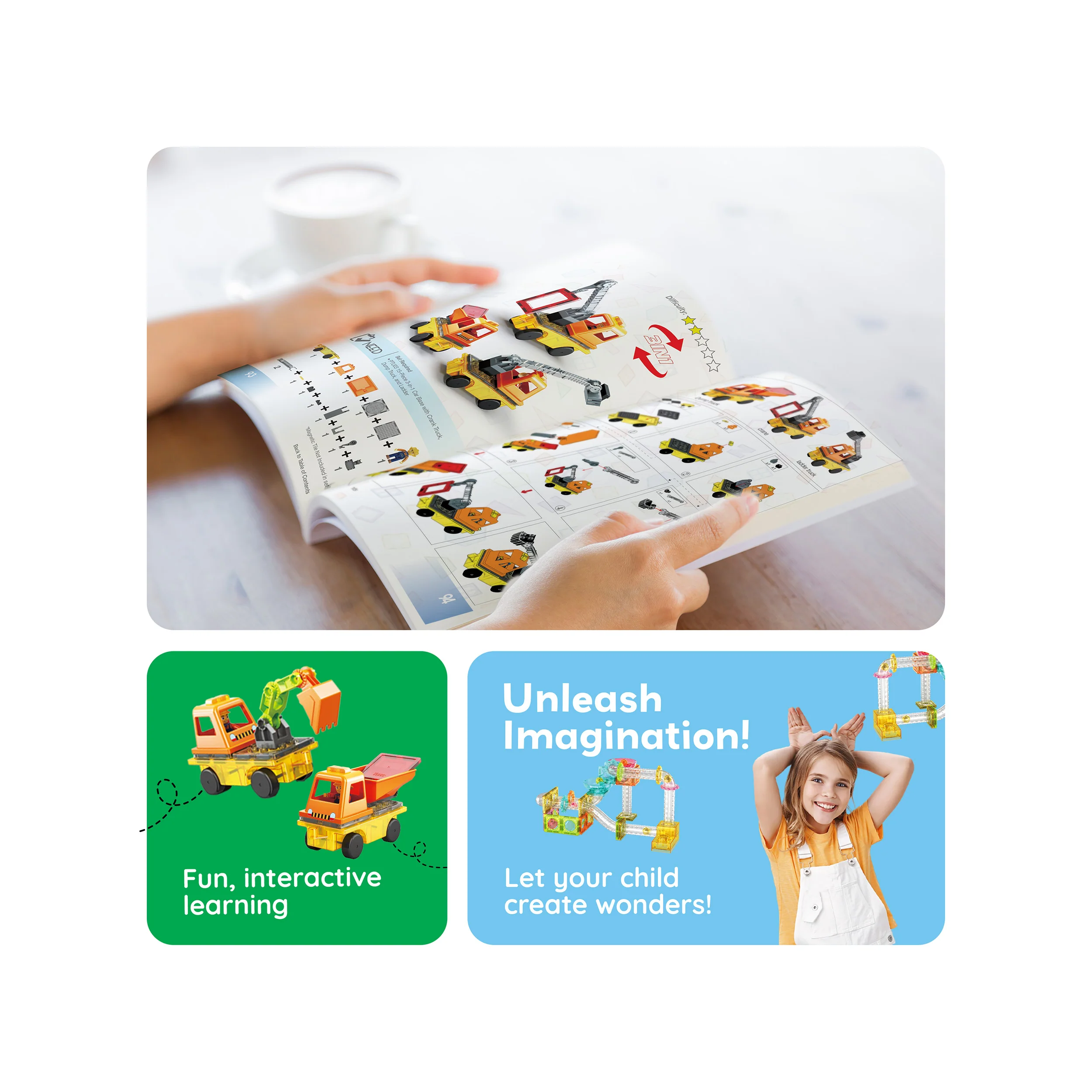 PicassoTiles IDEA Book for Toy Magnet Tiles - Image 5