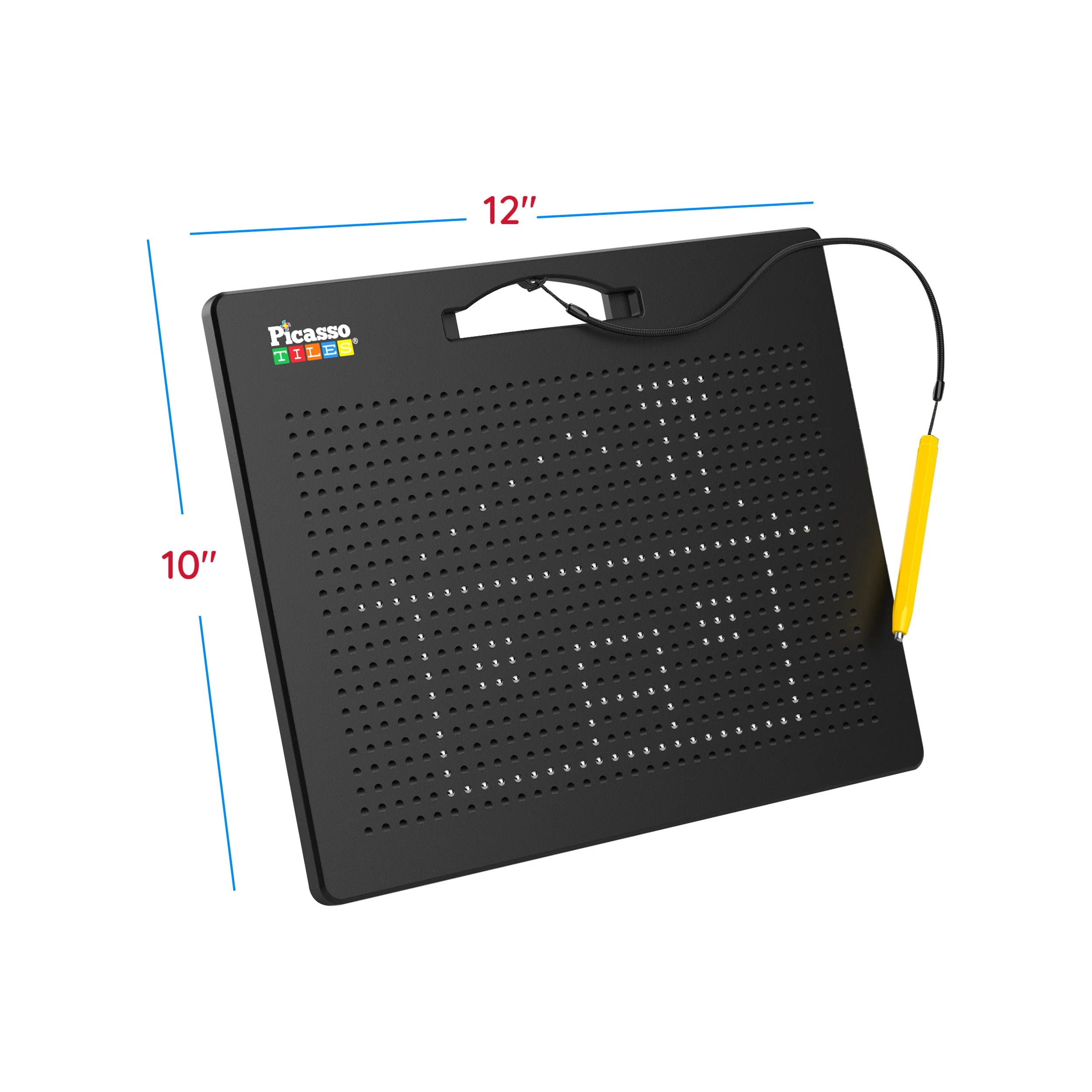 PicassoTiles Large 12"x10" 748pc Magnetic Bead Drawing Board - Image 2
