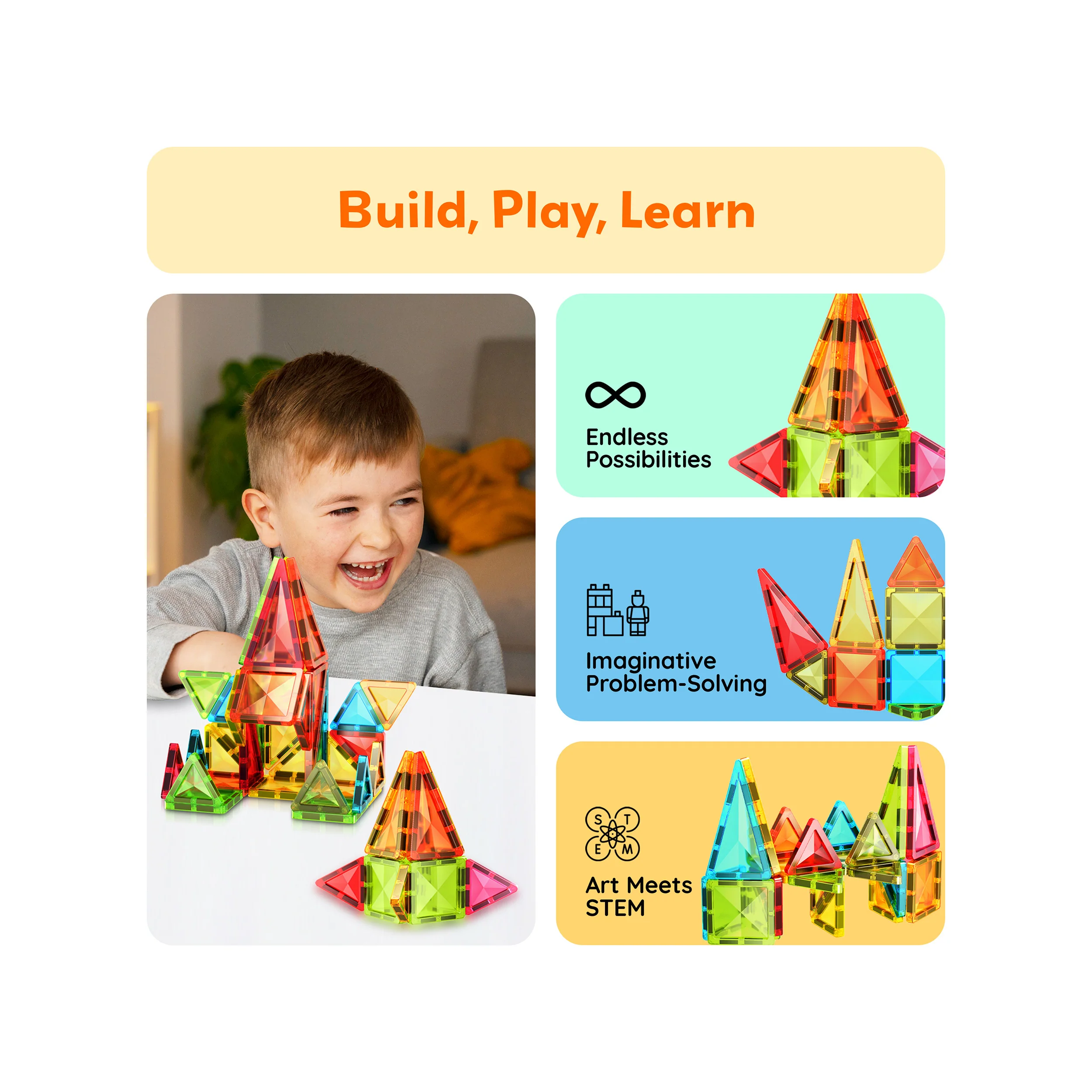 PicassoTiles Mini Diamond Series 24pc Travel Set - Image 4