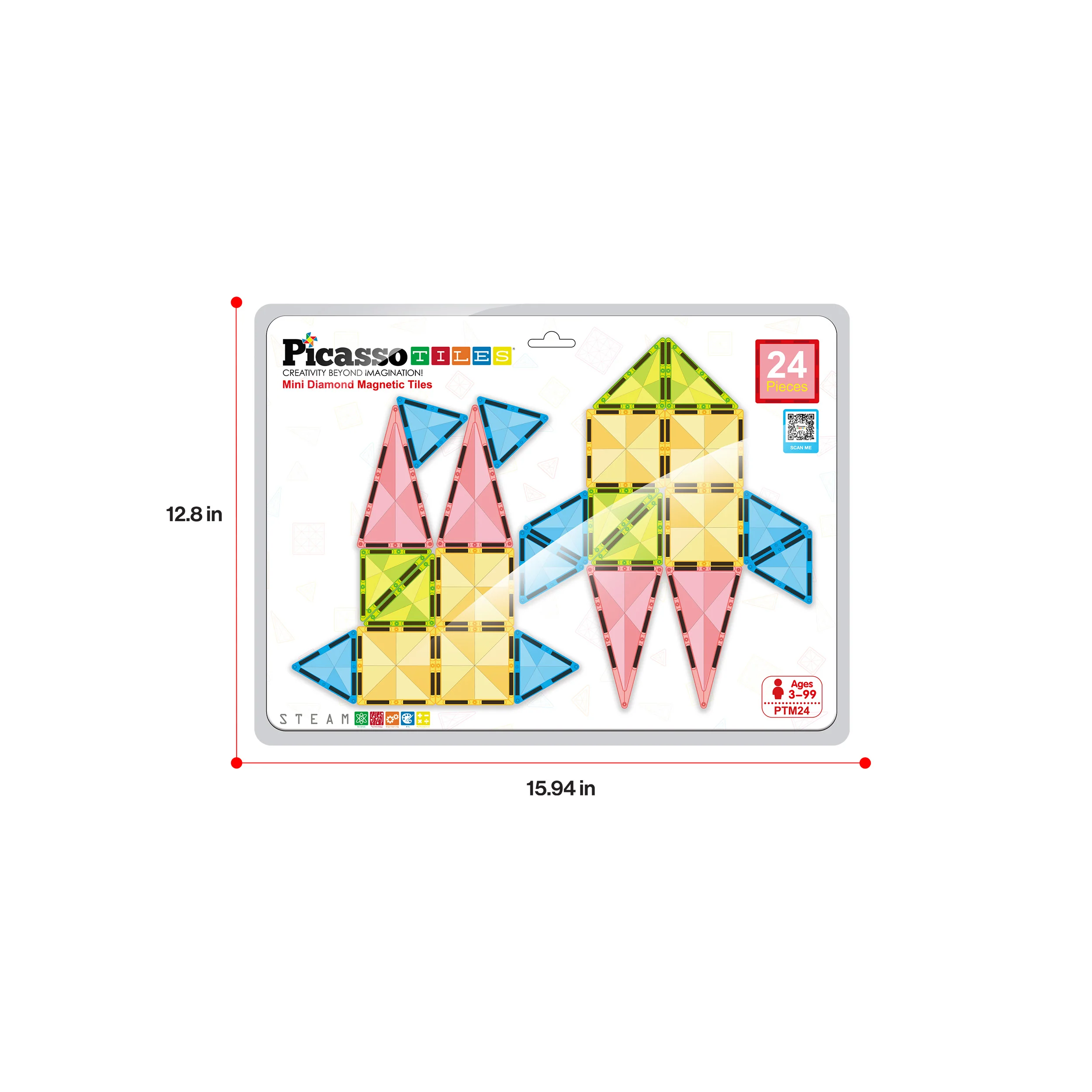 PicassoTiles Mini Diamond Series 24pc Travel Set - Image 9