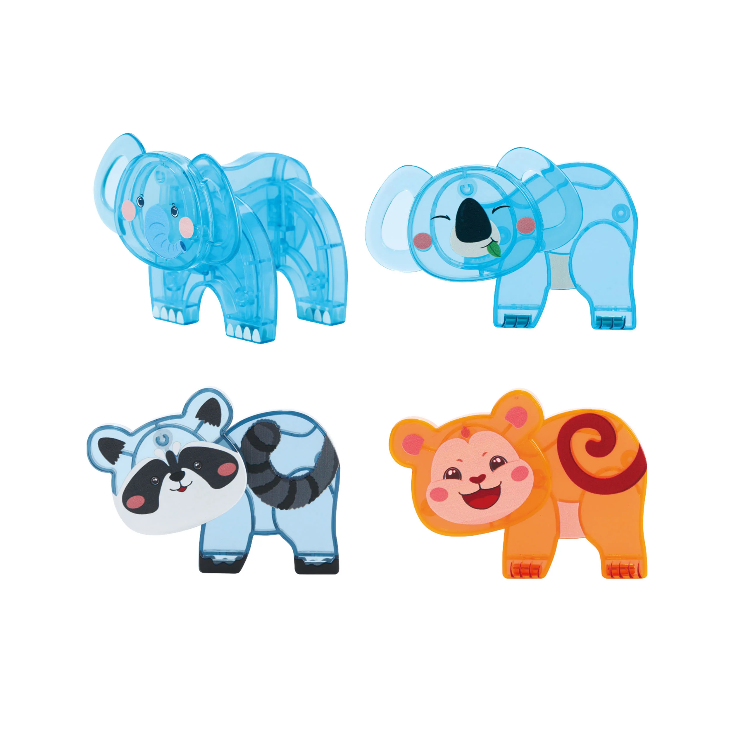 PicassoTiles Magnetic Tile Animal Friends Mix & Match Wildlife Characters - Image 4