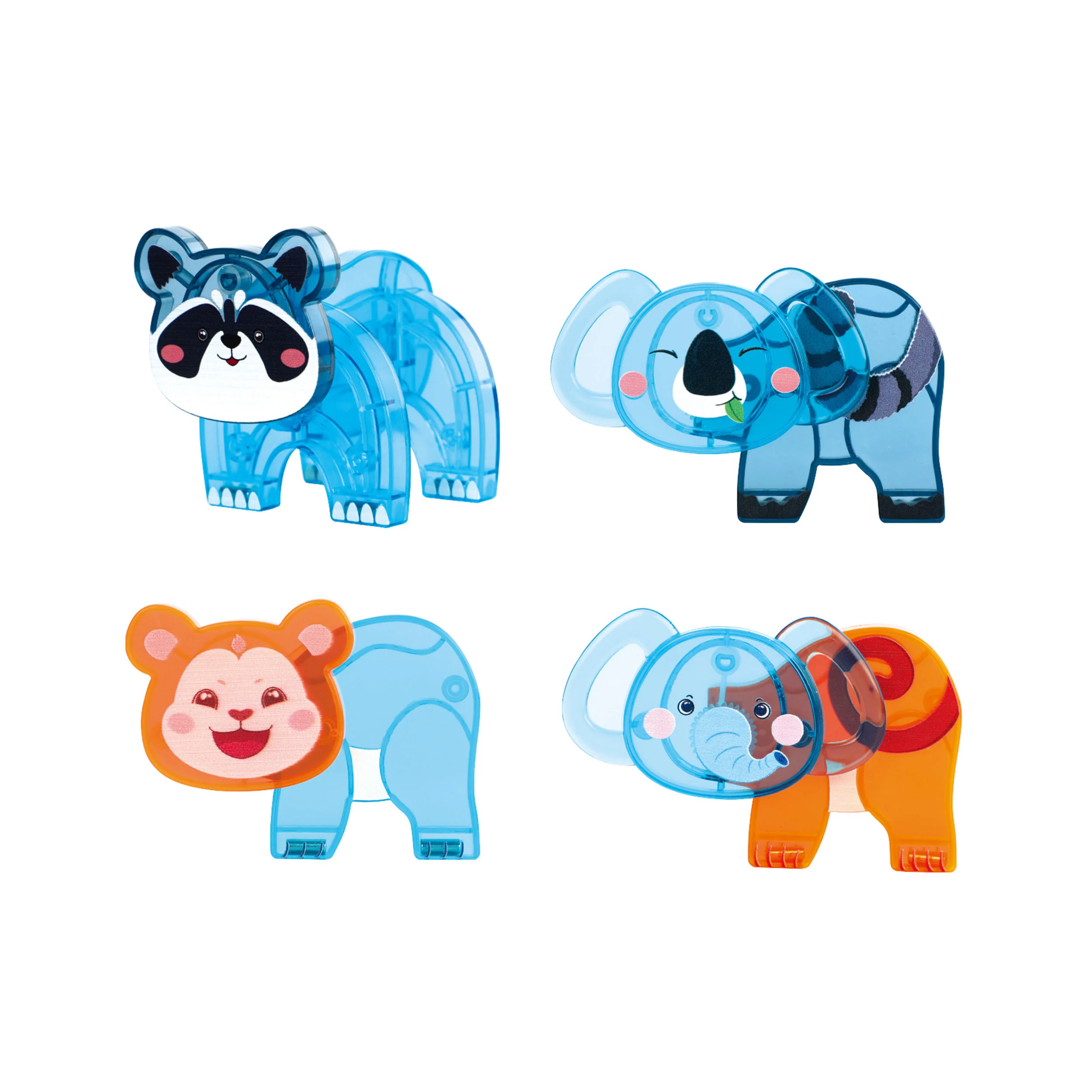 PicassoTiles Magnetic Tile Animal Friends Mix & Match Wildlife Characters - Image 5