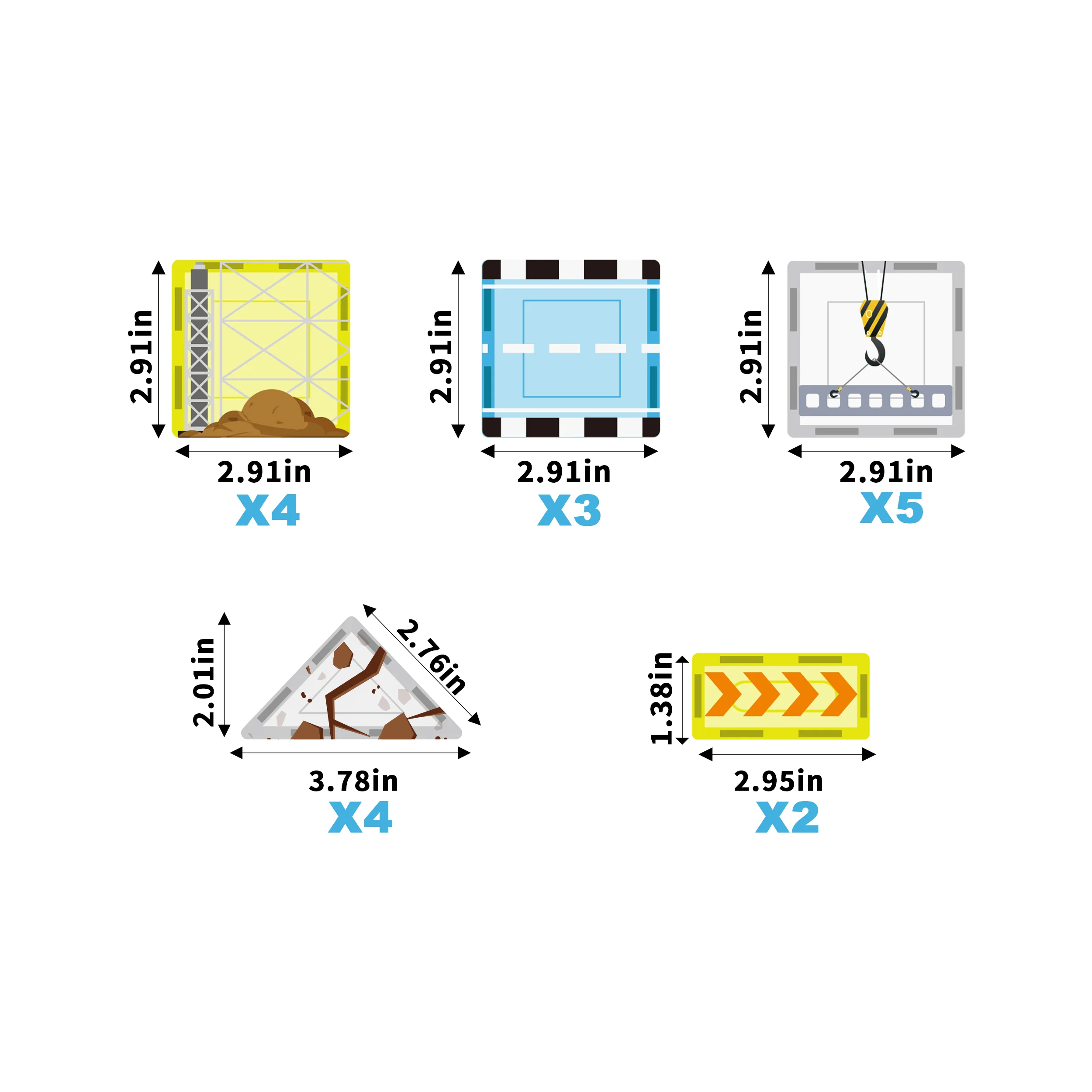PicassoTiles Construction Crew Magnetic Building Blocks Set - Image 5