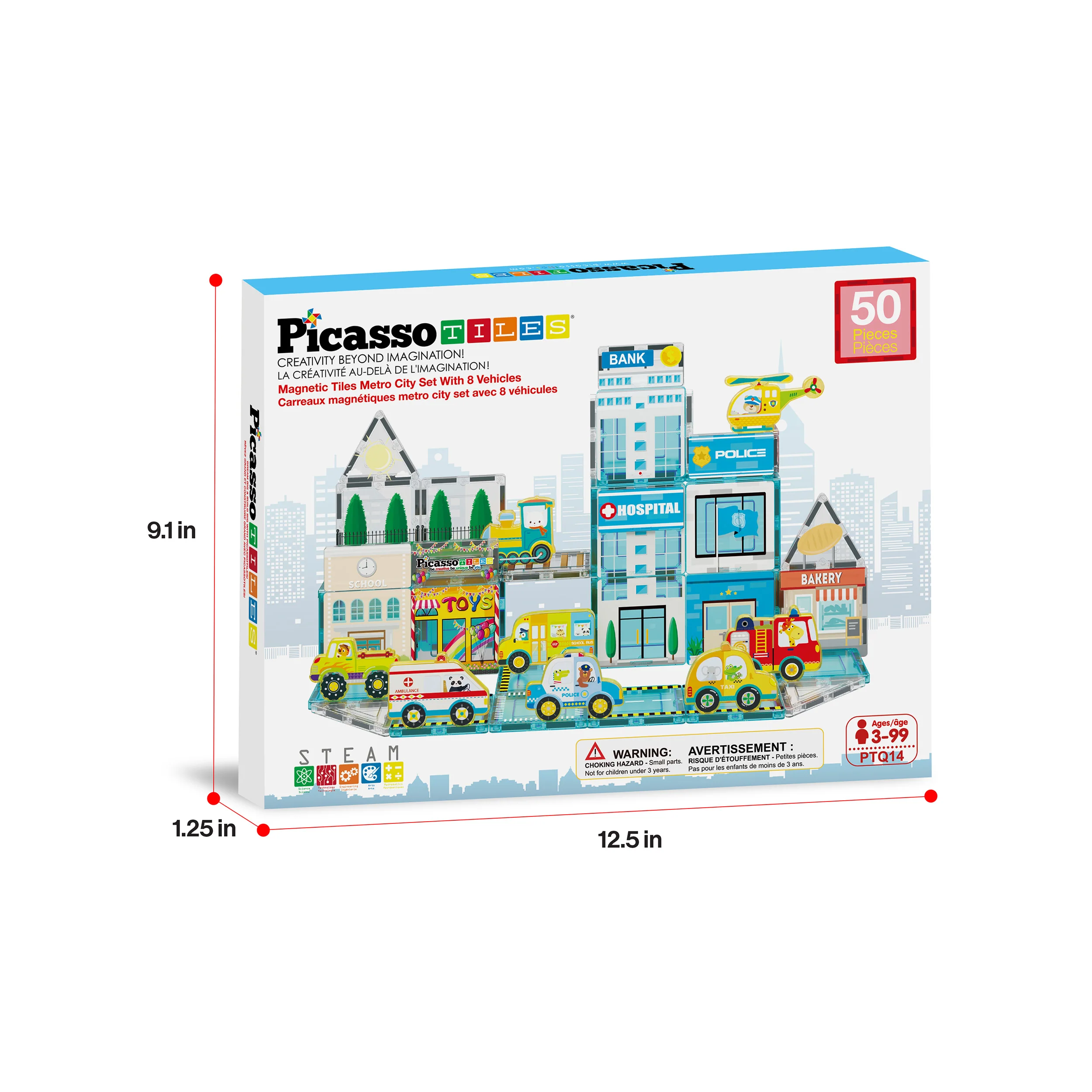 PicassoTiles Metro City Magnetic Marvels Playset - Image 9