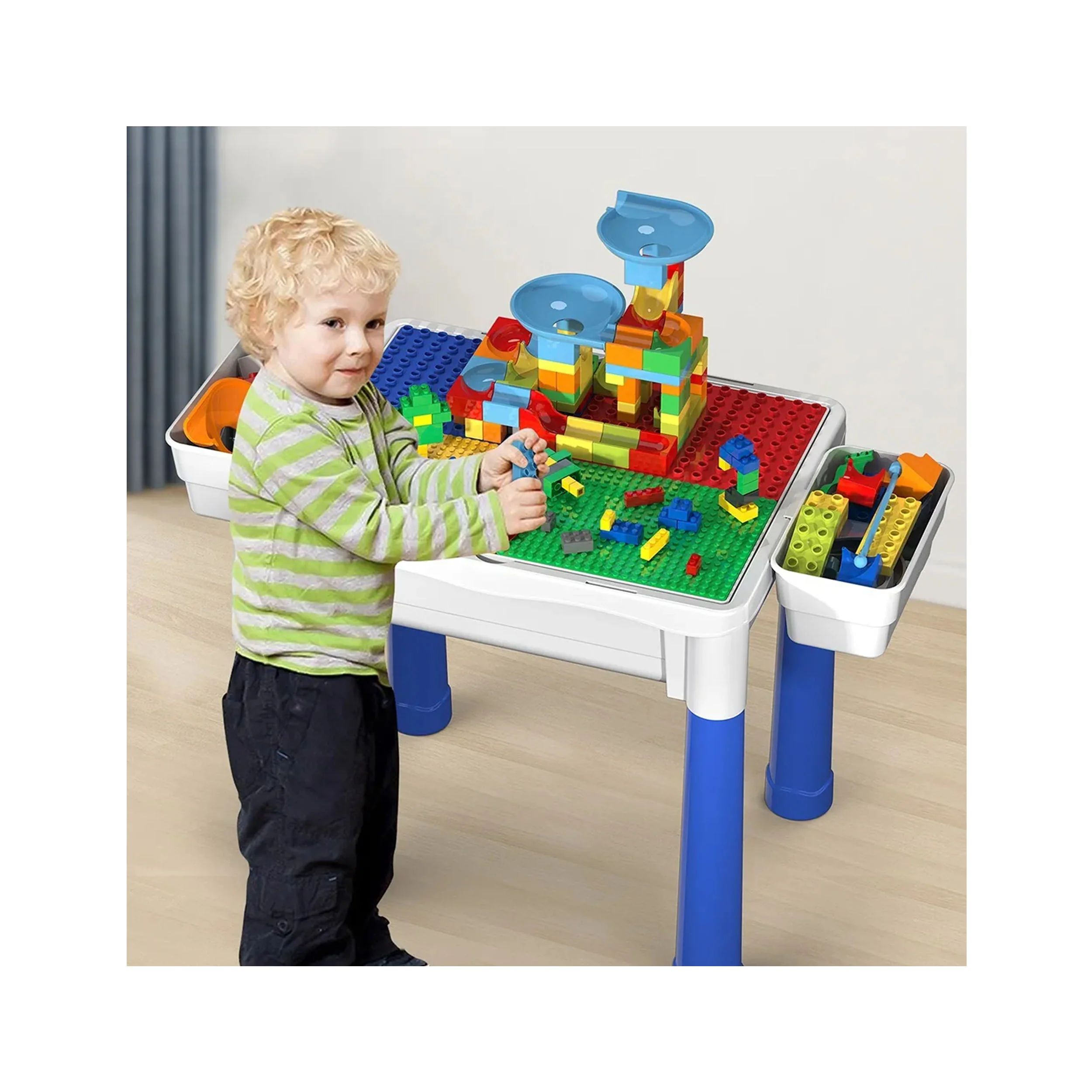 PicassoTiles Building Blocks Activity Center Table Set - Image 5