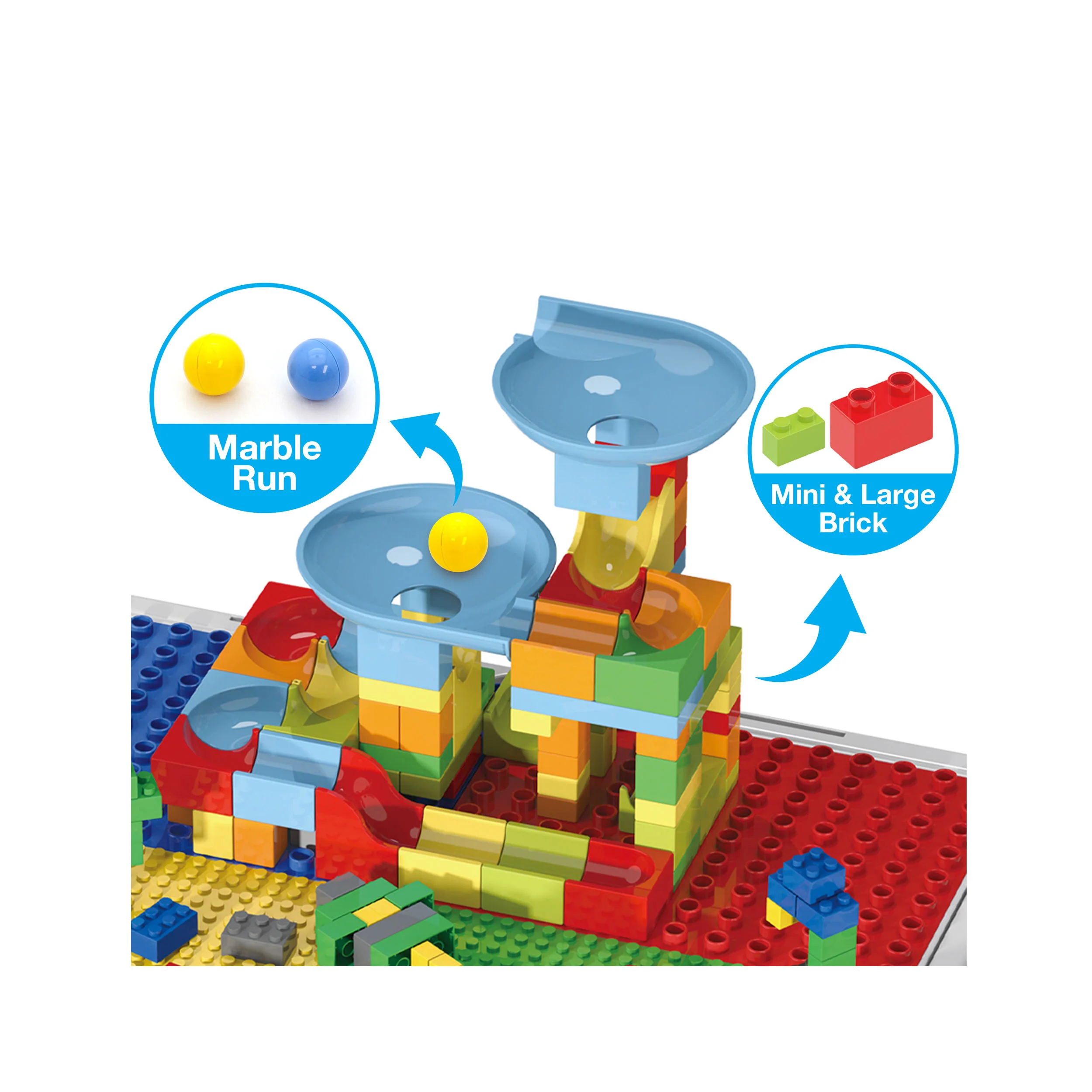 PicassoTiles Building Blocks Activity Center Table Set - Image 6