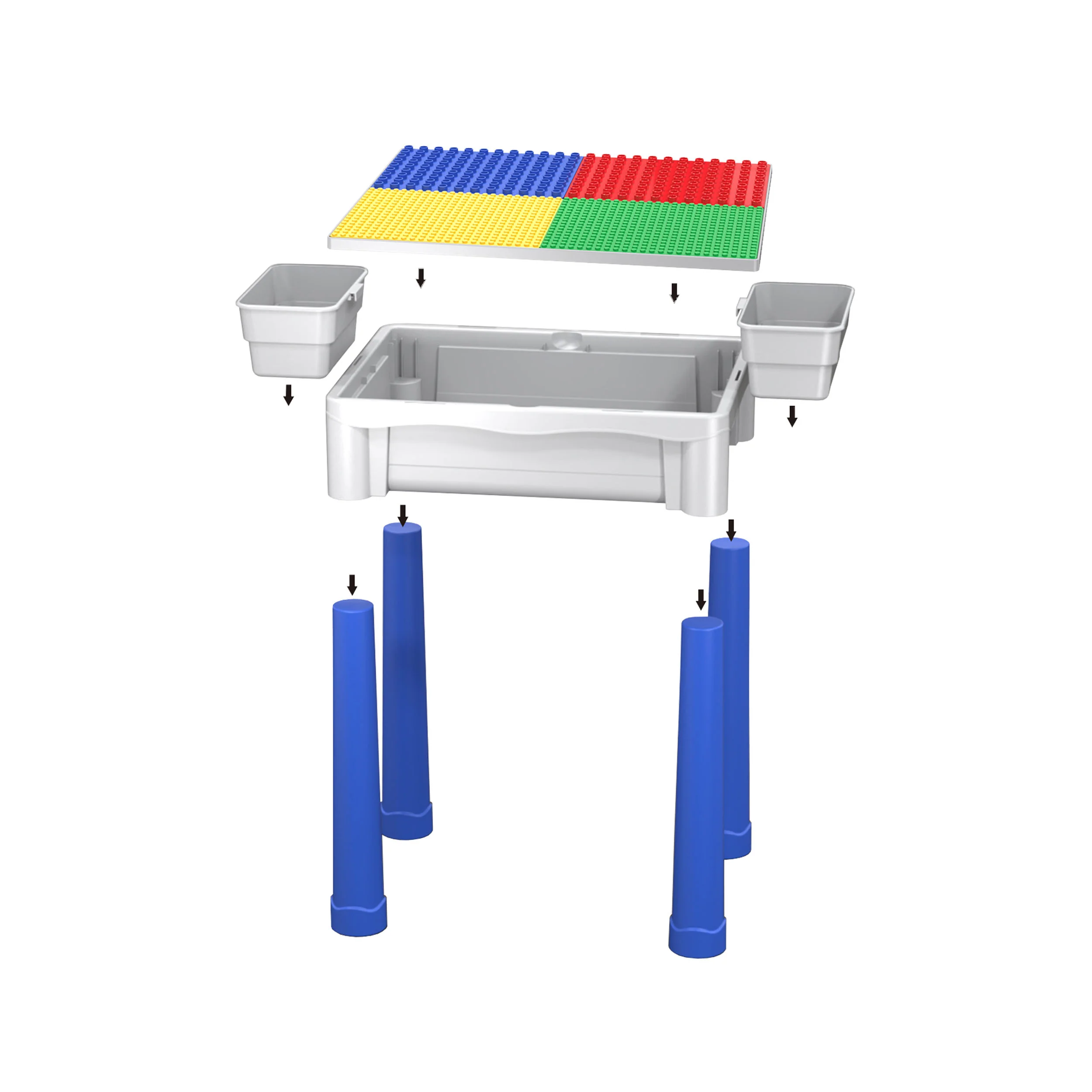 PicassoTiles Building Blocks Activity Center Table Set - Image 8