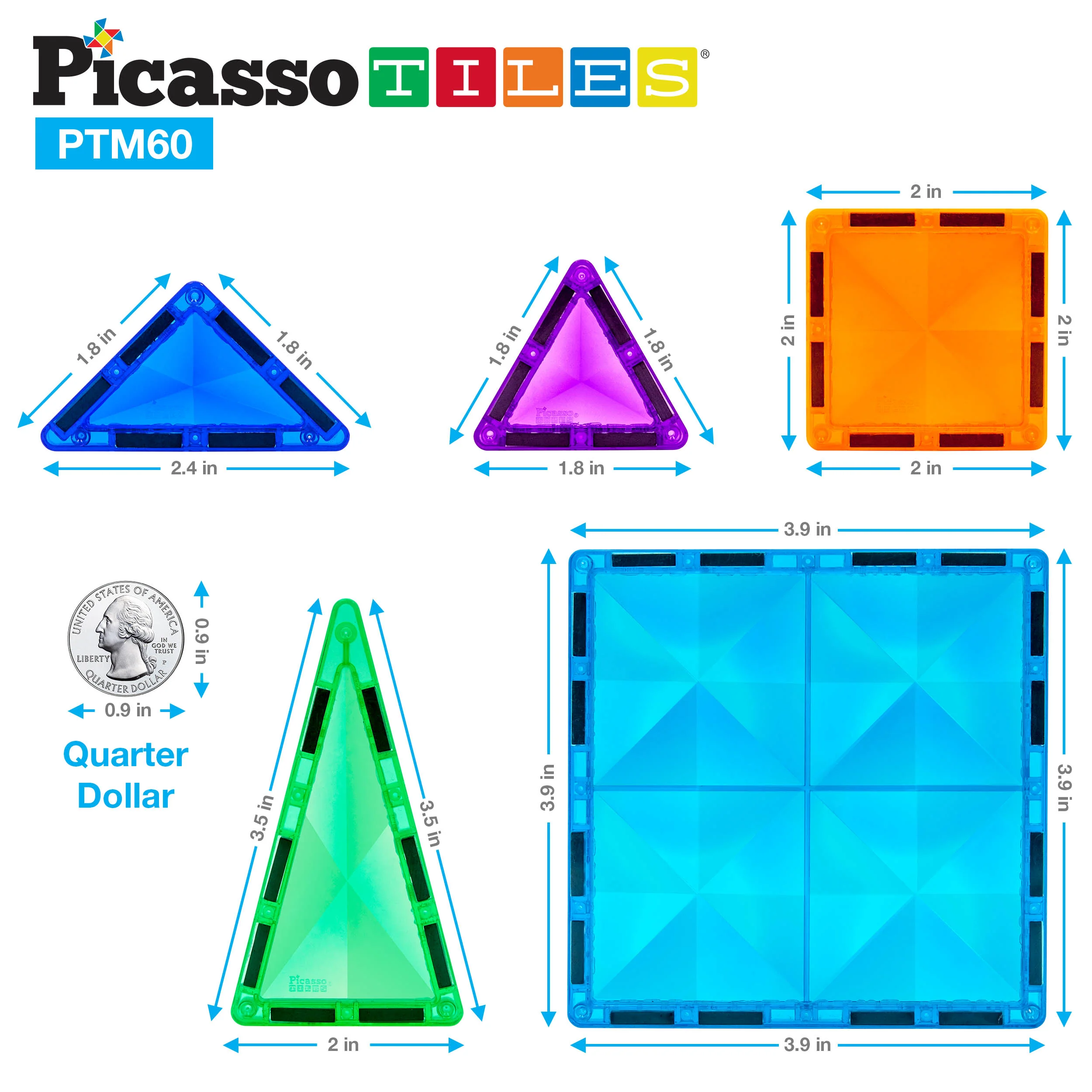 PicassoTiles Mini Diamond 101pc Set - Image 6