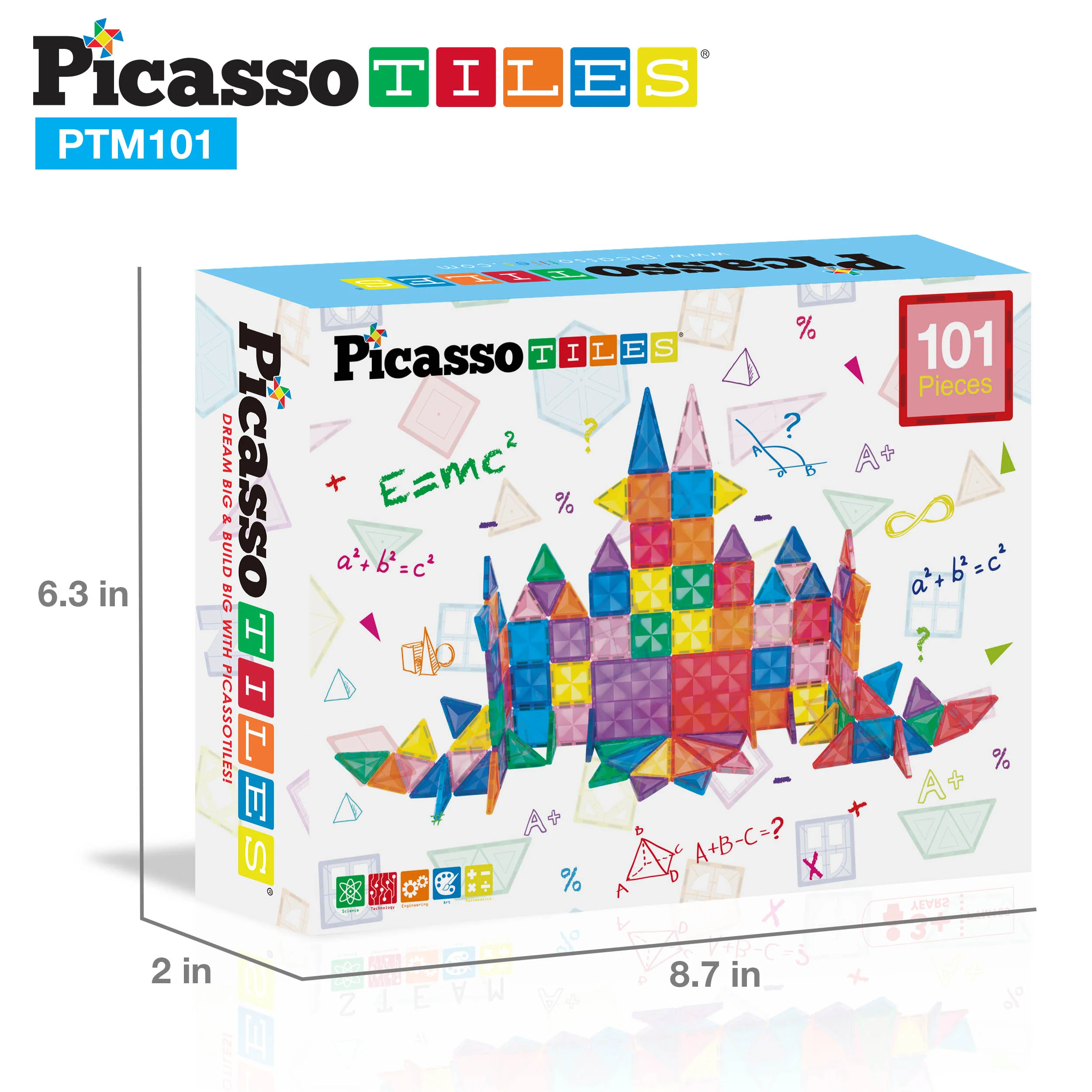PicassoTiles Mini Diamond 101pc Set - Image 8
