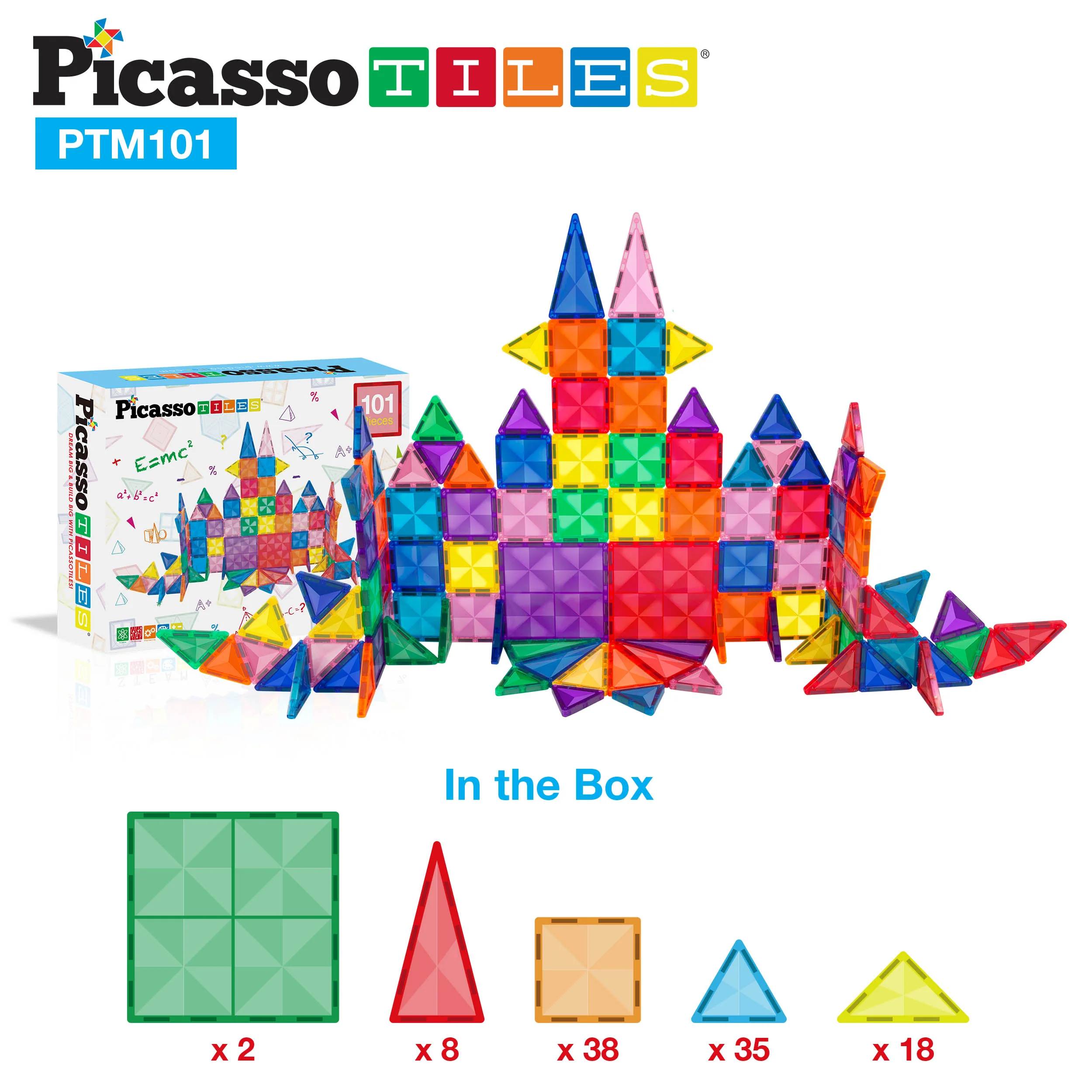 PicassoTiles Mini Diamond 101pc Set - Image 9