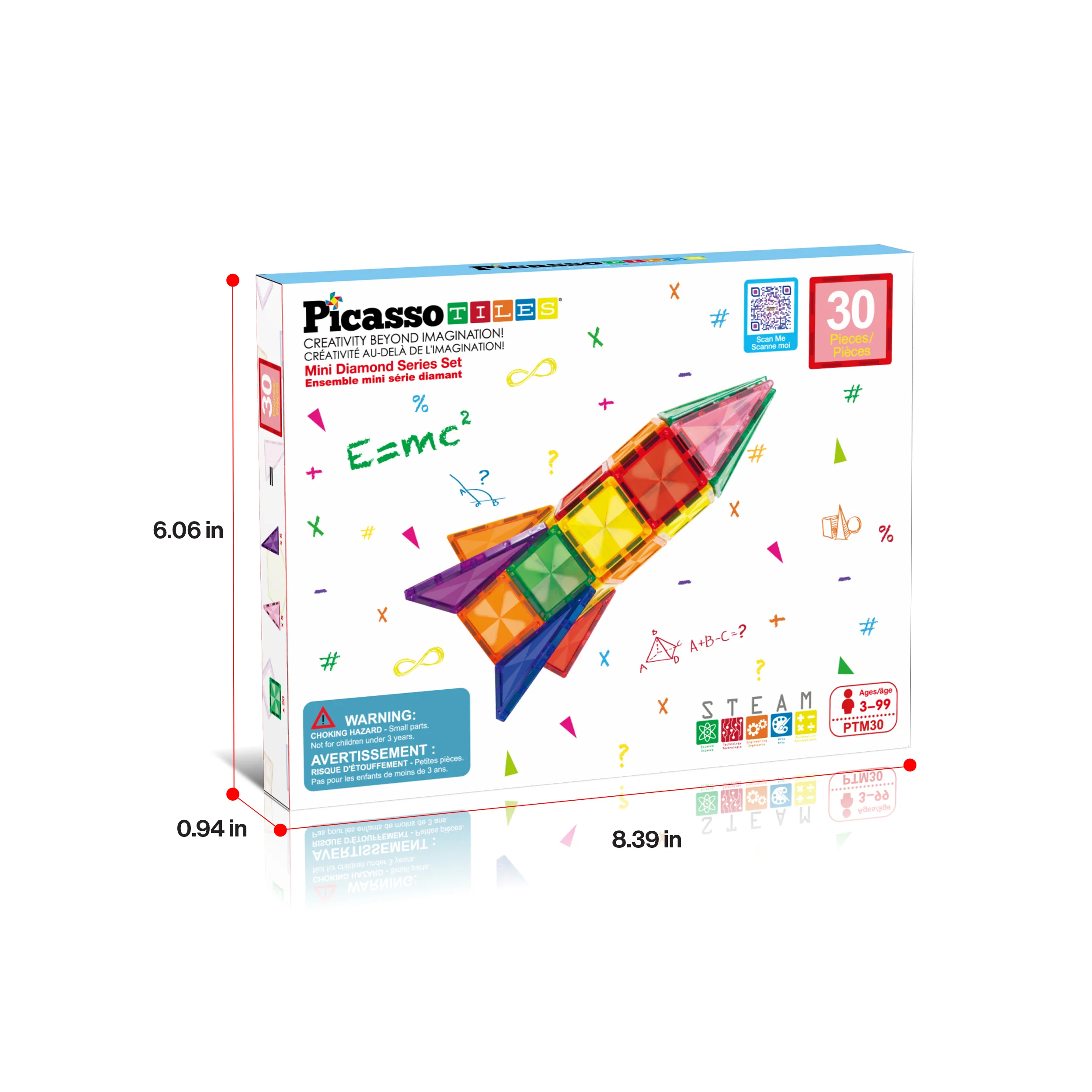 PicassoTiles Travel Size Rocket Magnetic Playset - Image 3