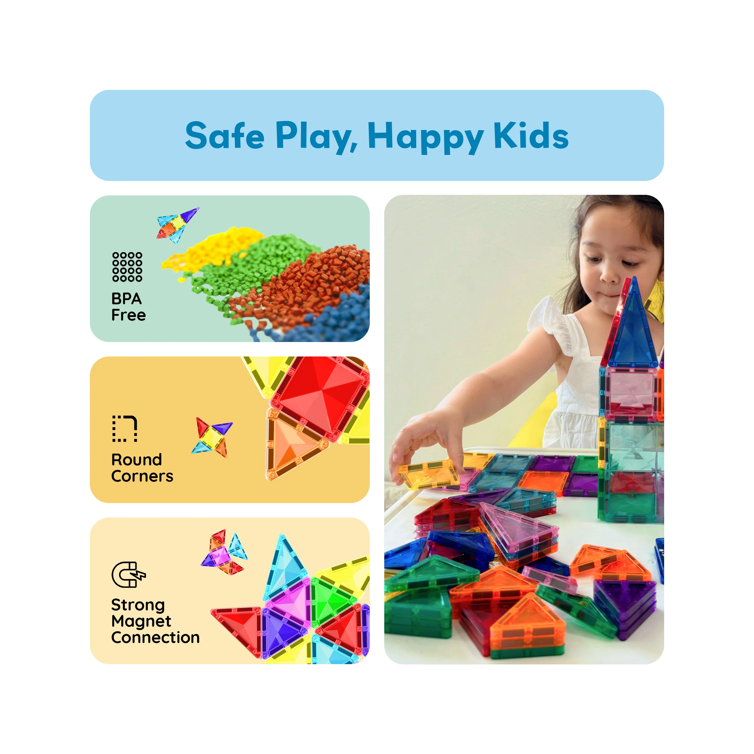 PicassoTiles Travel Size Rocket Magnetic Playset - Image 7
