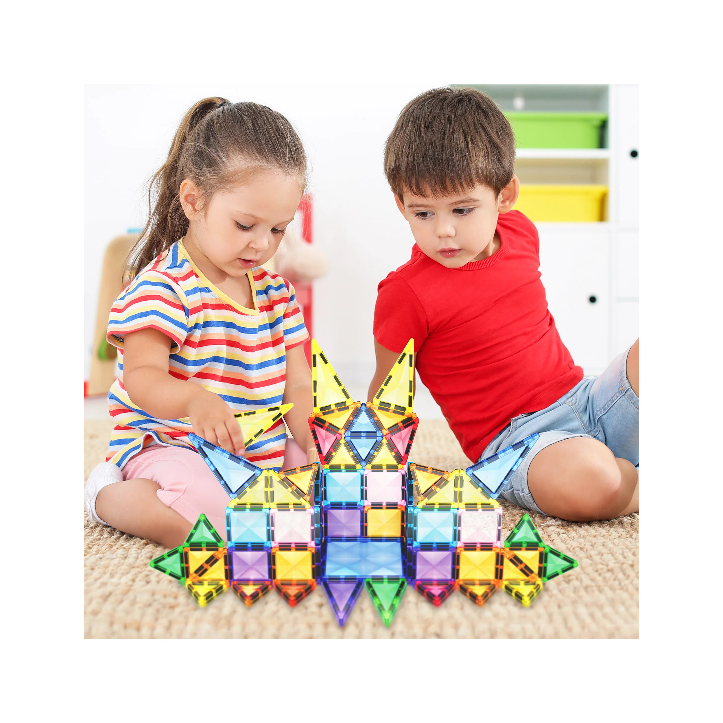 PicassoTiles Mini Diamond 61pc Travel Set - Image 2