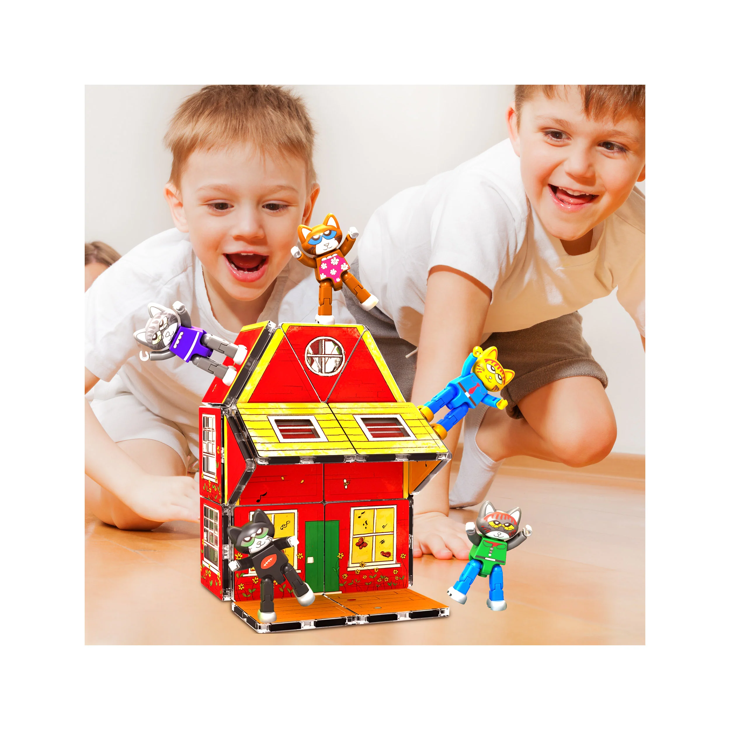 PicassoTiles Pete The Cat Magnetic Characters - 6 Pieces - Image 2
