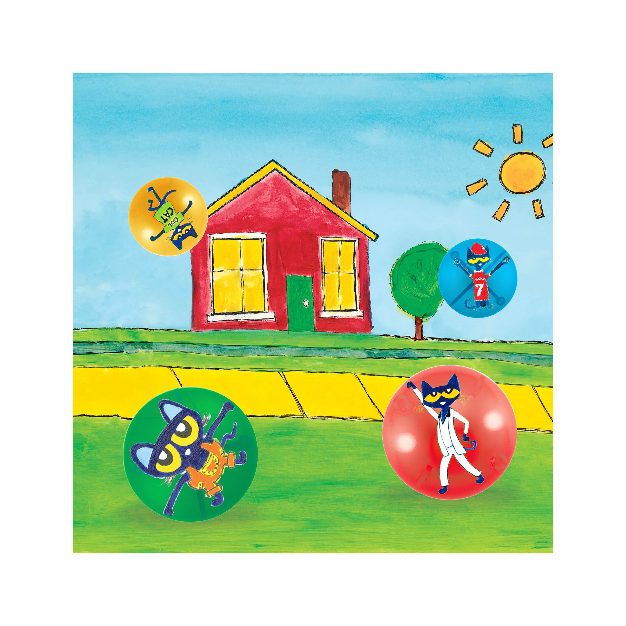 PicassoTiles Pete the Cat Themed Character Marbles - Image 6
