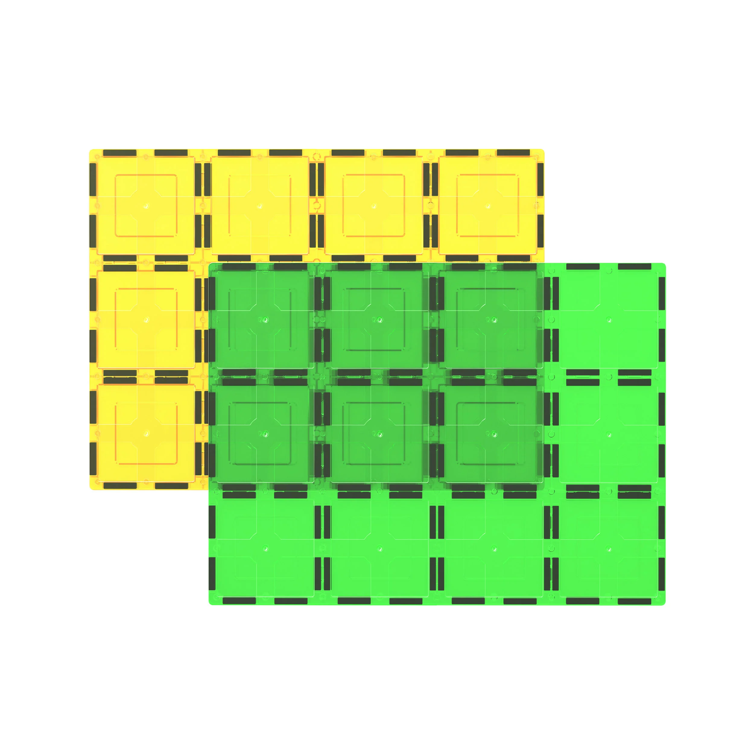 PicassoTiles Big Magnetic Tile Stabilizer Base - 2 Pieces