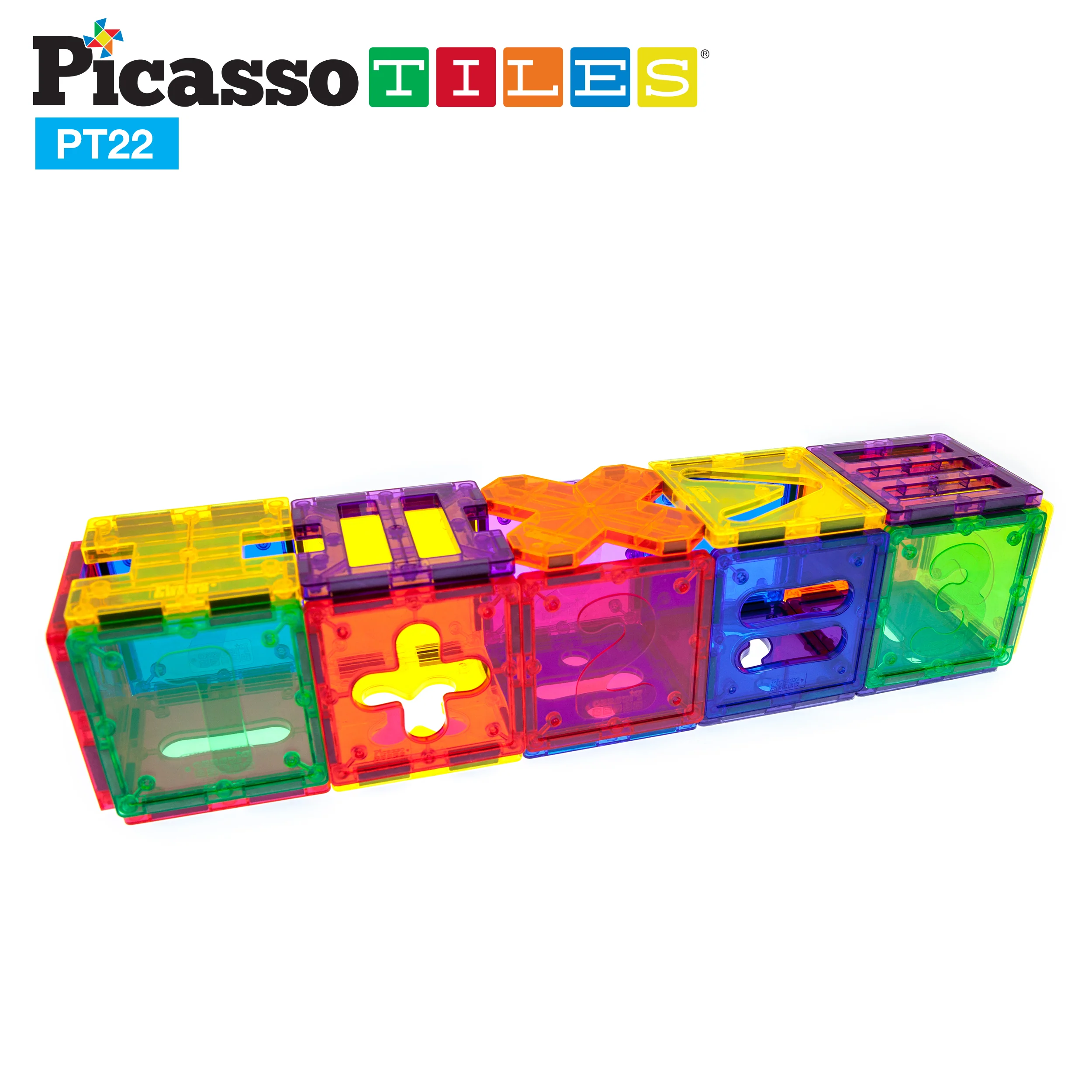 PicassoTiles Magnetic Number Tiles Math Set (22 Pieces) - Image 3