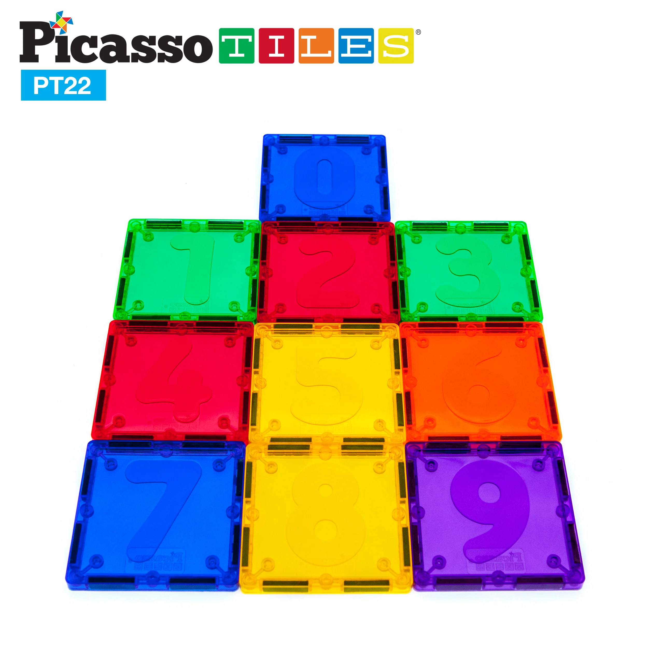 PicassoTiles Magnetic Number Tiles Math Set (22 Pieces) - Image 5