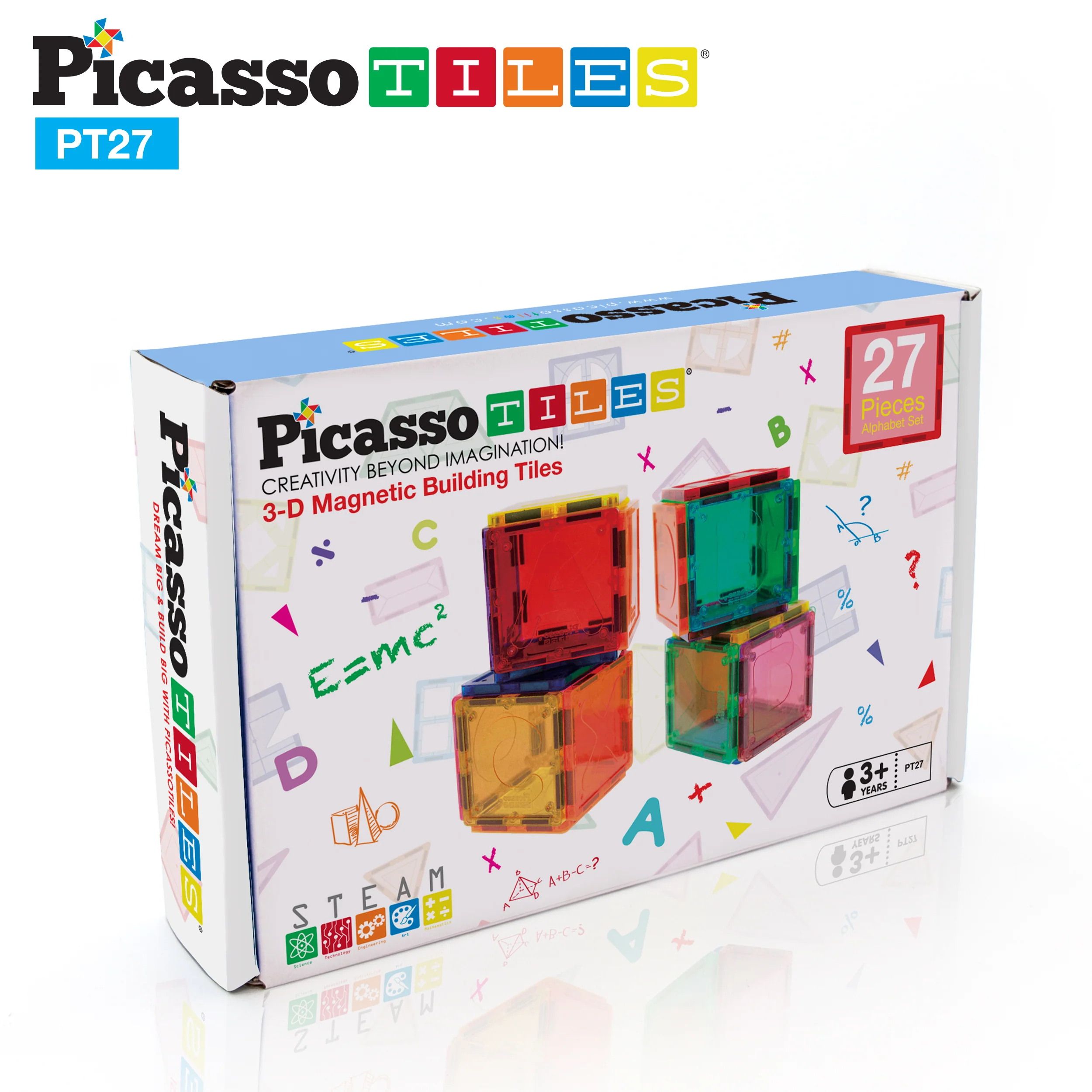 PicassoTiles Alphabet Magnetic Tile Letter Set (27 Pieces) - Image 10